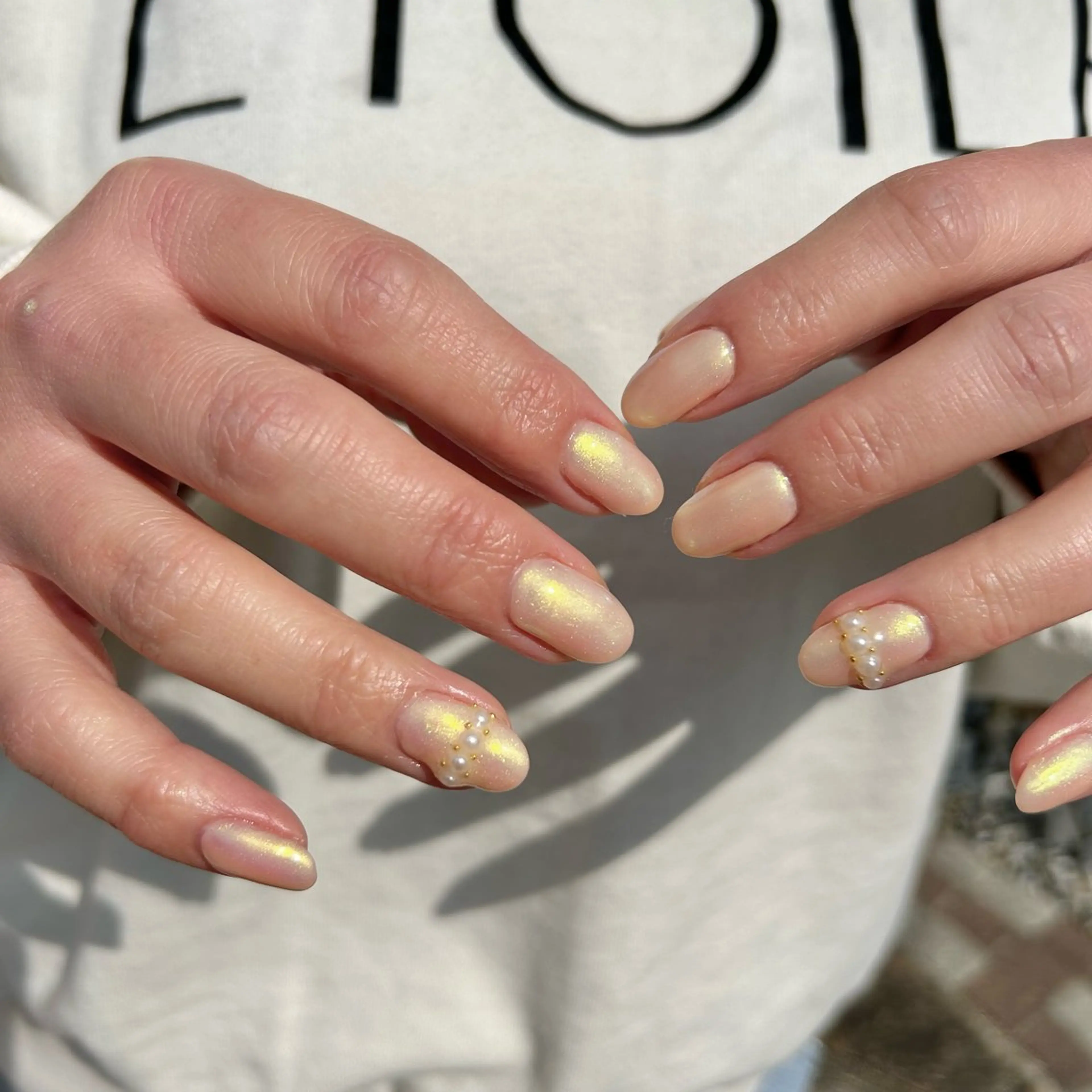 ネイル オーロラネイル 入学式 卒業式 nailsalon kiii'sのネイルデザイン