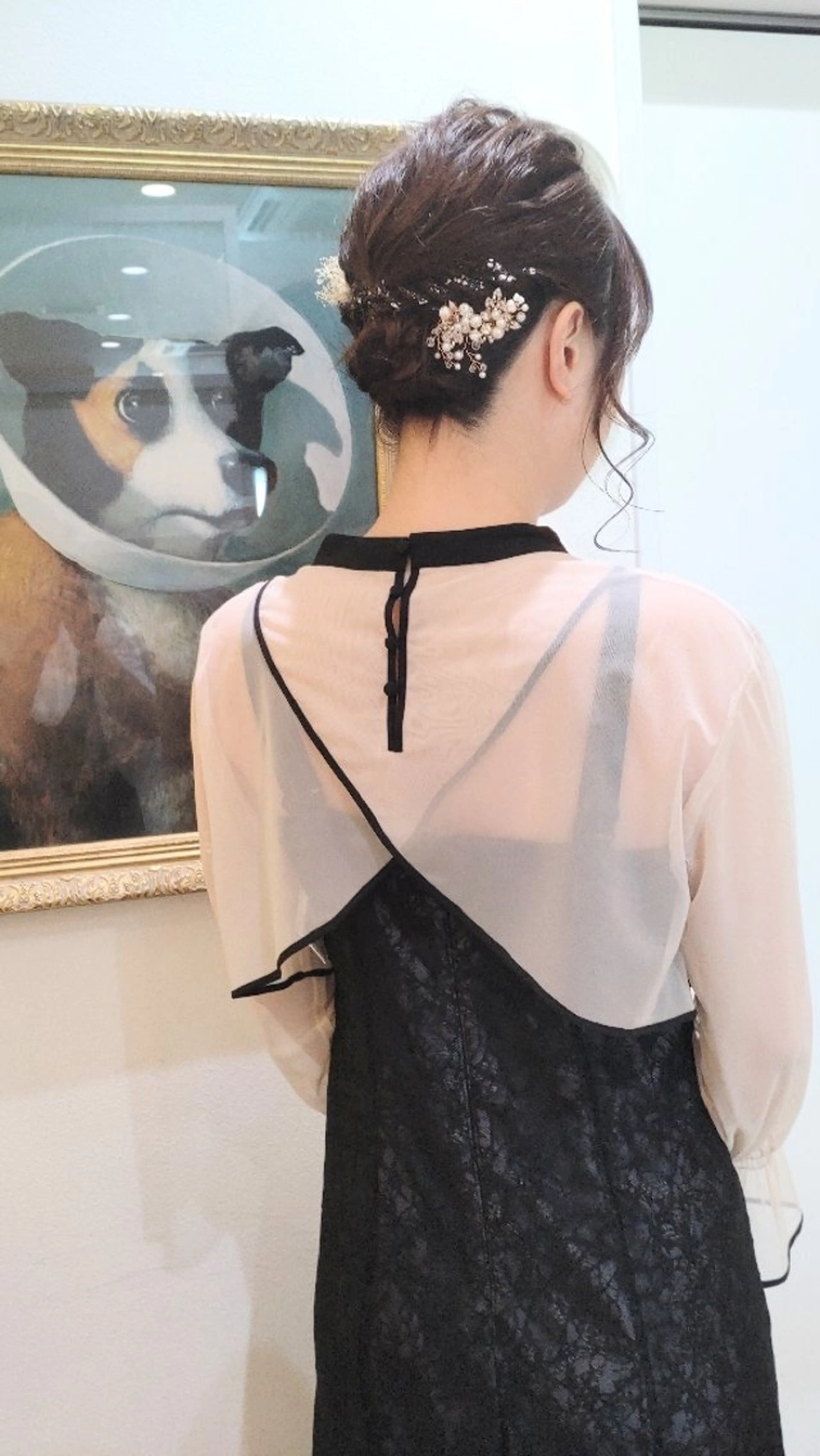 ミディアム ヘアアレンジ 大槻 百合子のヘアスタイル