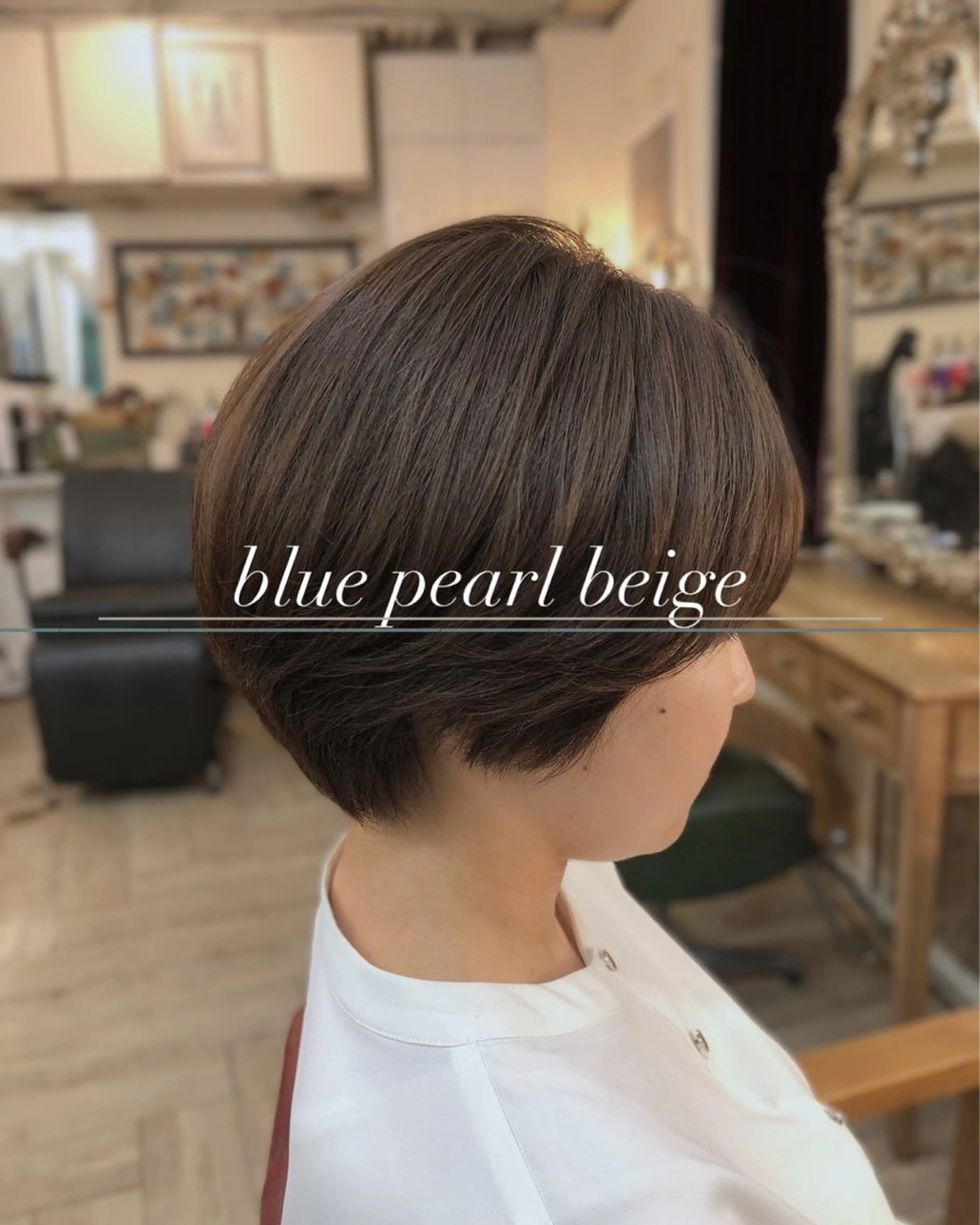 ショート ❤︎大人シック ベージュrihoのヘアスタイル