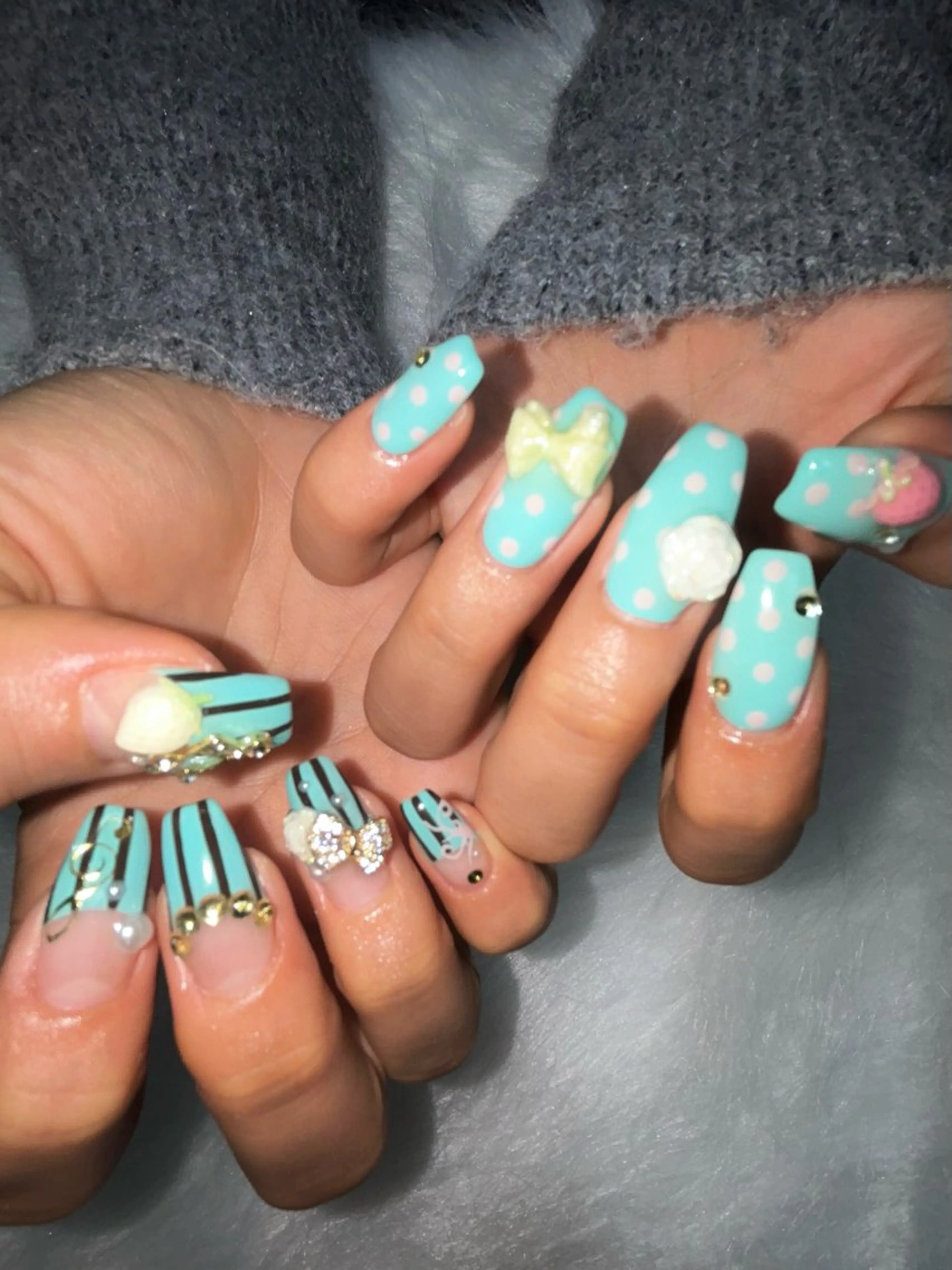 ネイル ハンドネイル フットネイル kana/モード ・グランジ໒꒱のネイルデザイン