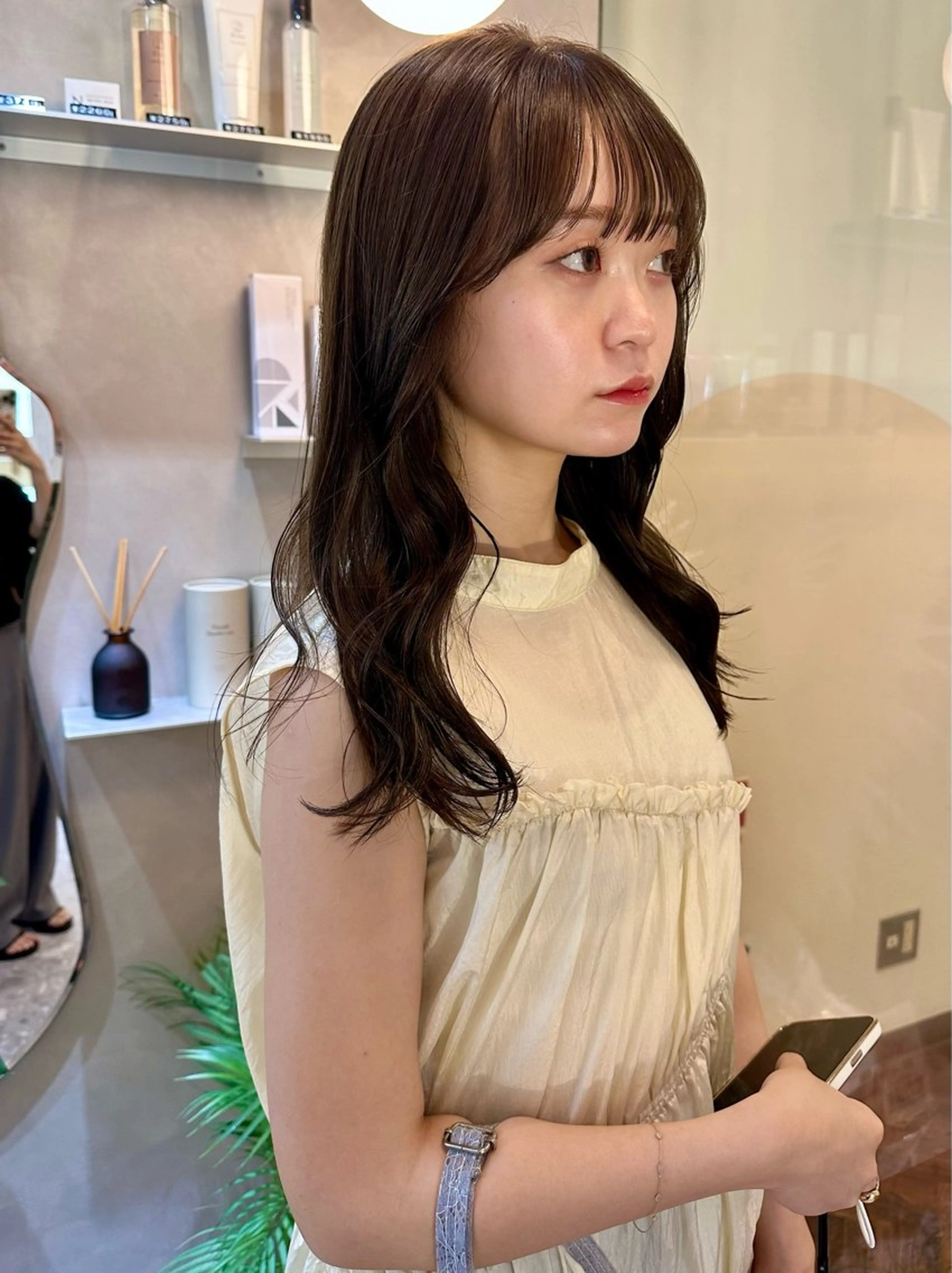 🩵ご新規様人気メニュー🩵似合わせカット＋髪質改善ケアカラー＋超音波3stepトリートメントの写真