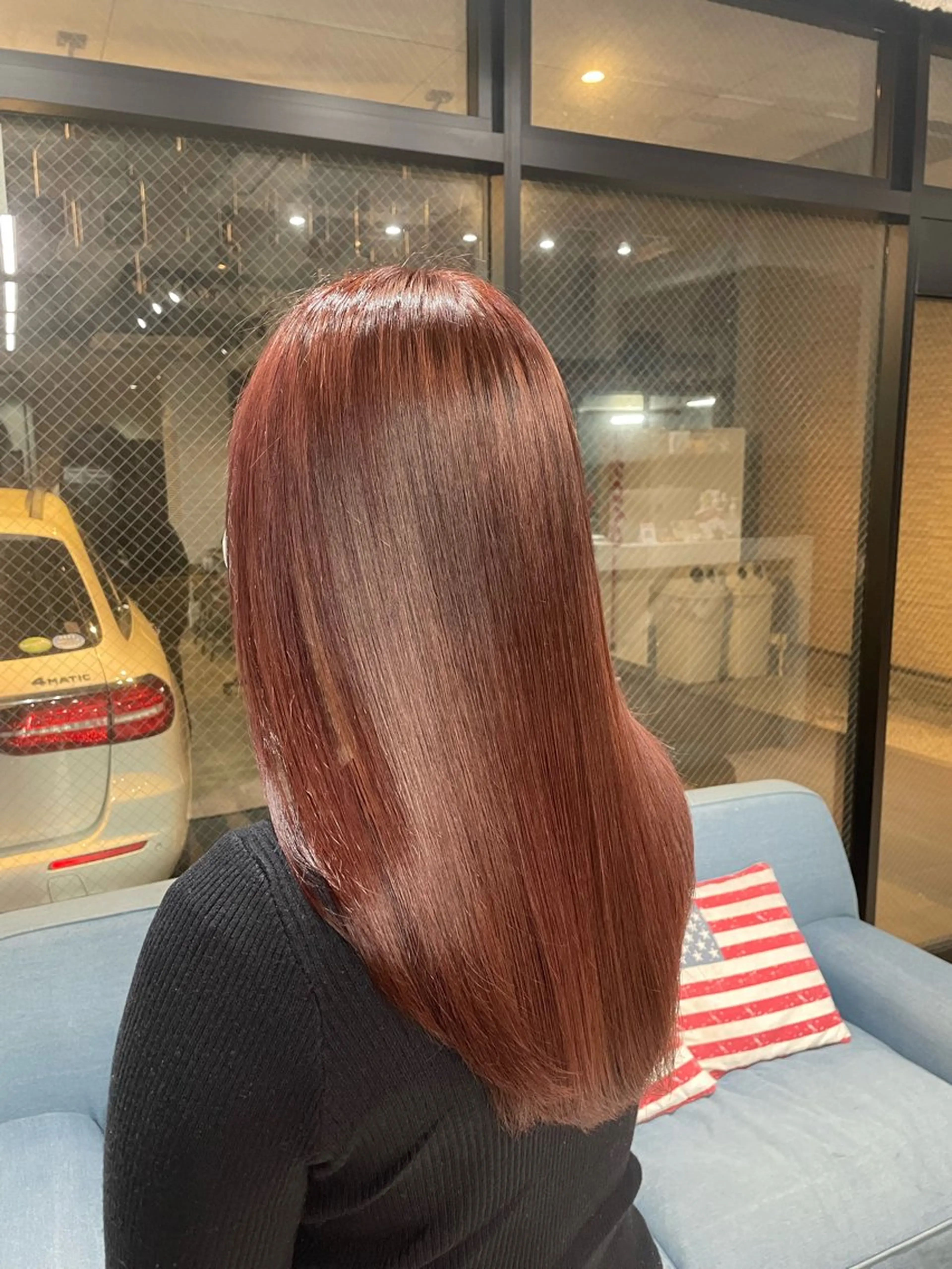 ミディアム カラー ブラウンカラー ピンクカラー ピンクブラウン ヘアカラー 美澤 優一のヘアスタイル