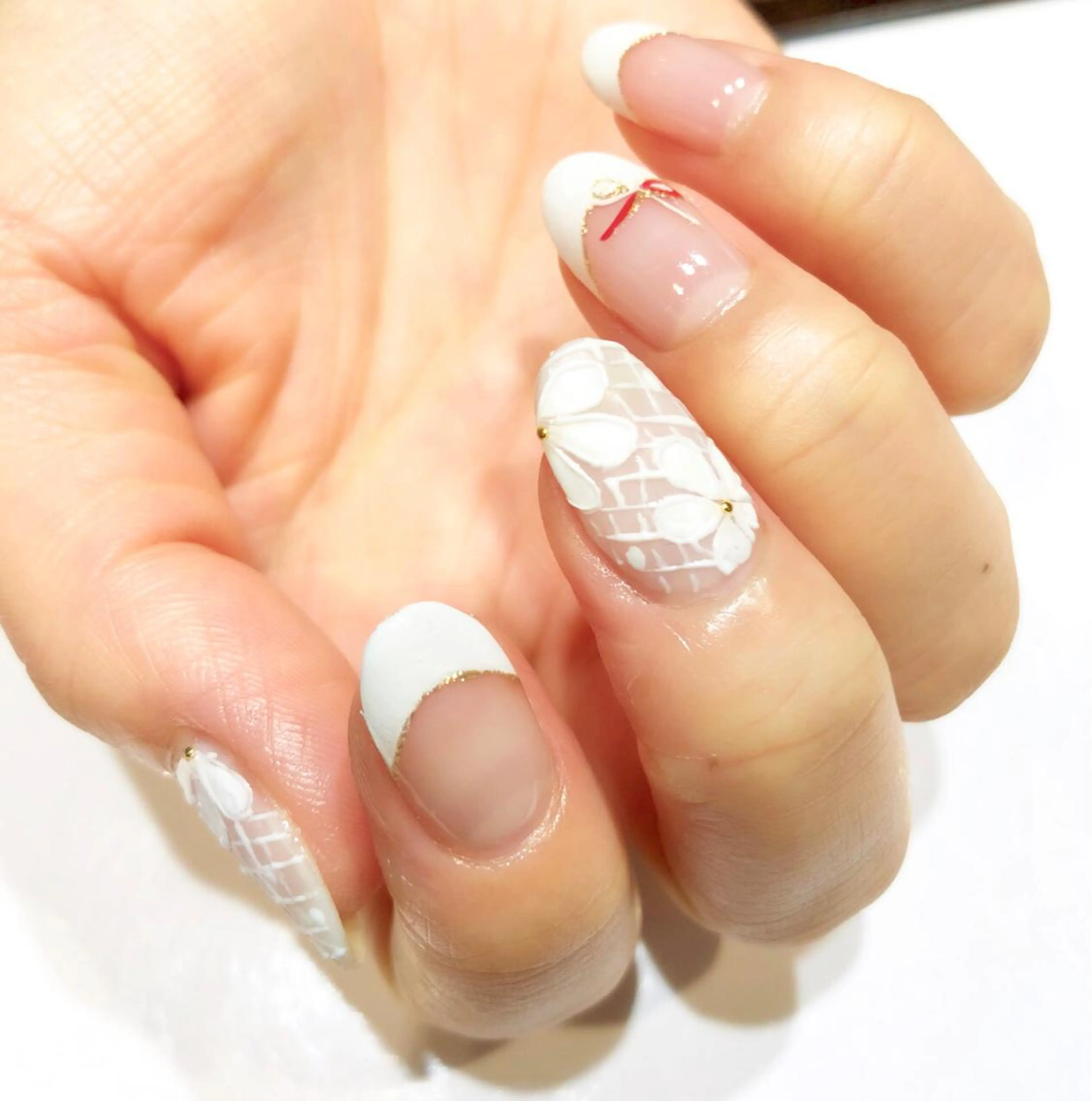 ネイル ブライダルネイル TRAM-nail moriizumiのネイルデザイン
