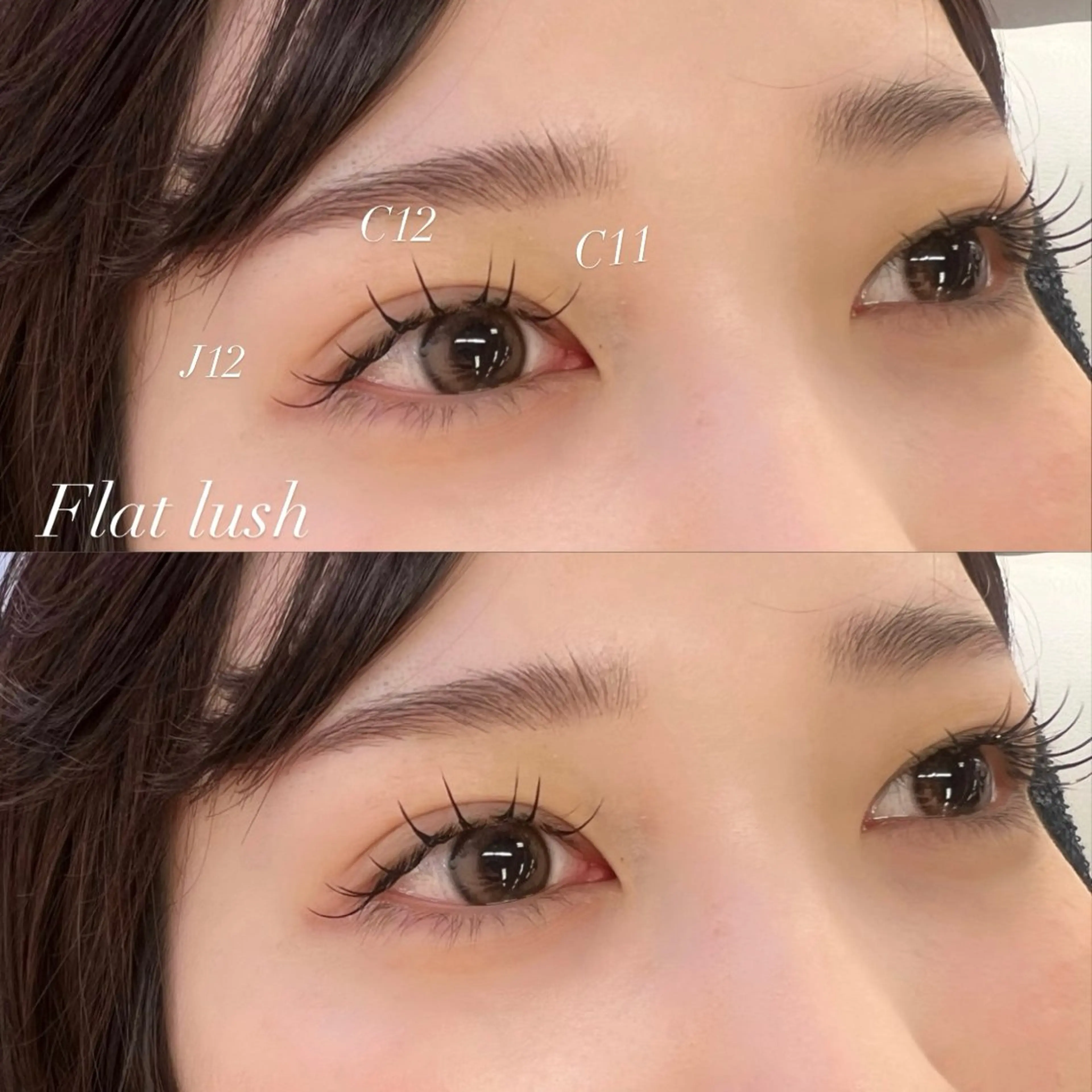 マツエク・マツパ フラットラッシュ マツエク Nanami🩶 Addressのマツエク・マツパデザイン