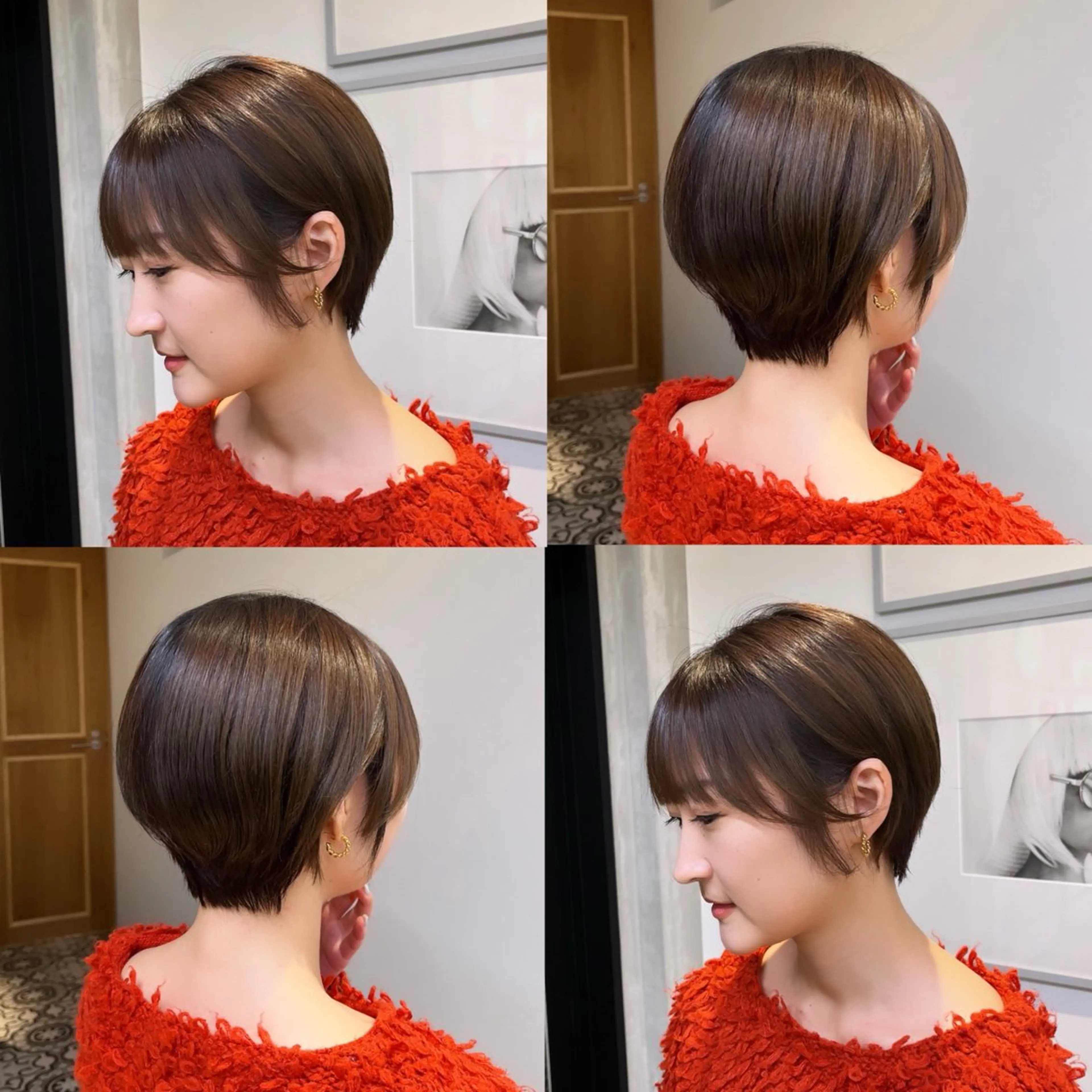 ショート ハンサムショート ショートヘア カット トリートメント ヘッドスパ ヘアセット カジュアルを女っぽく 𝗮𝘆𝗮𝗰𝗼のヘアスタイル