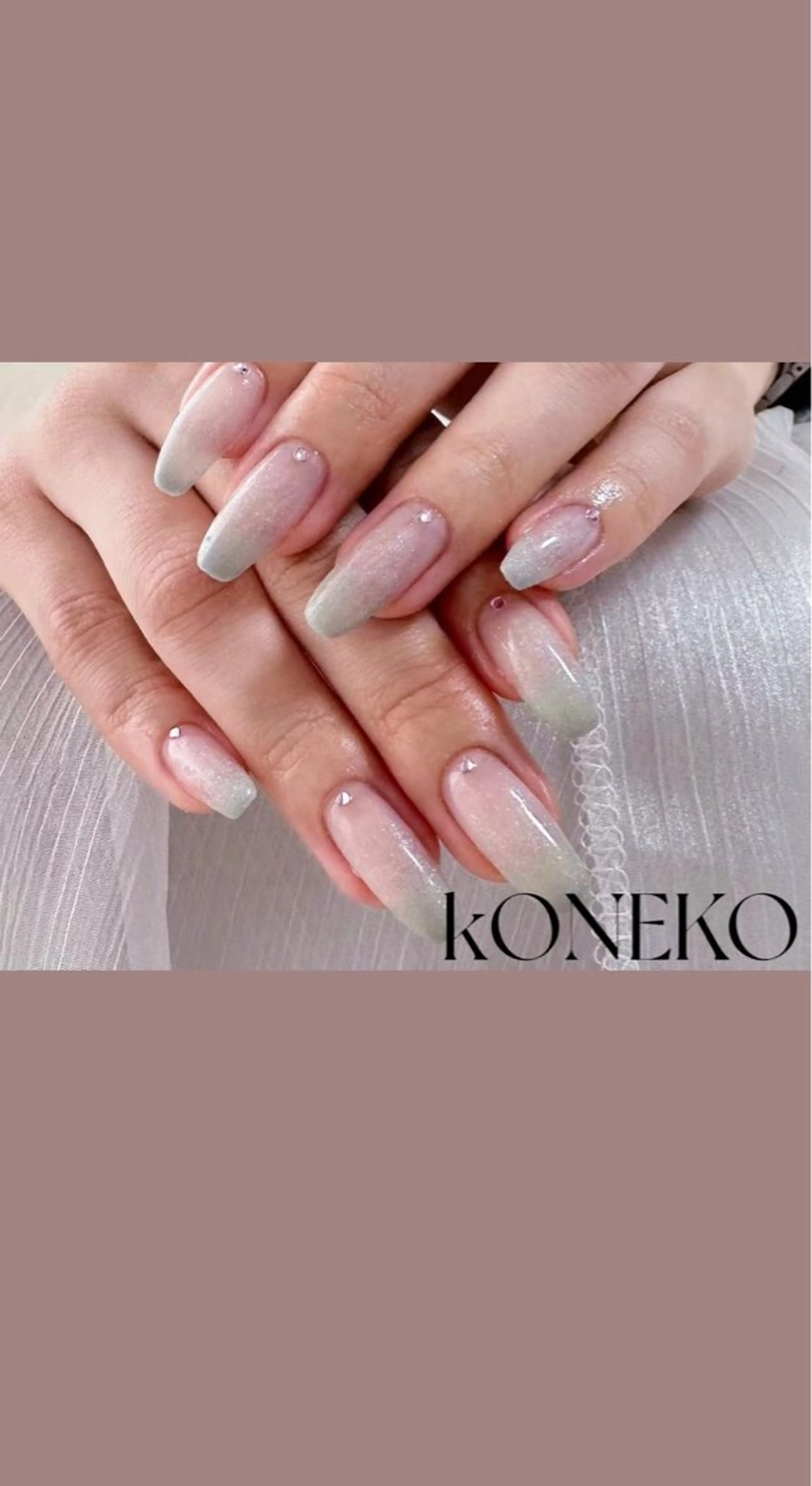 ネイル コネコネイルサロン モデル用のネイルデザイン
