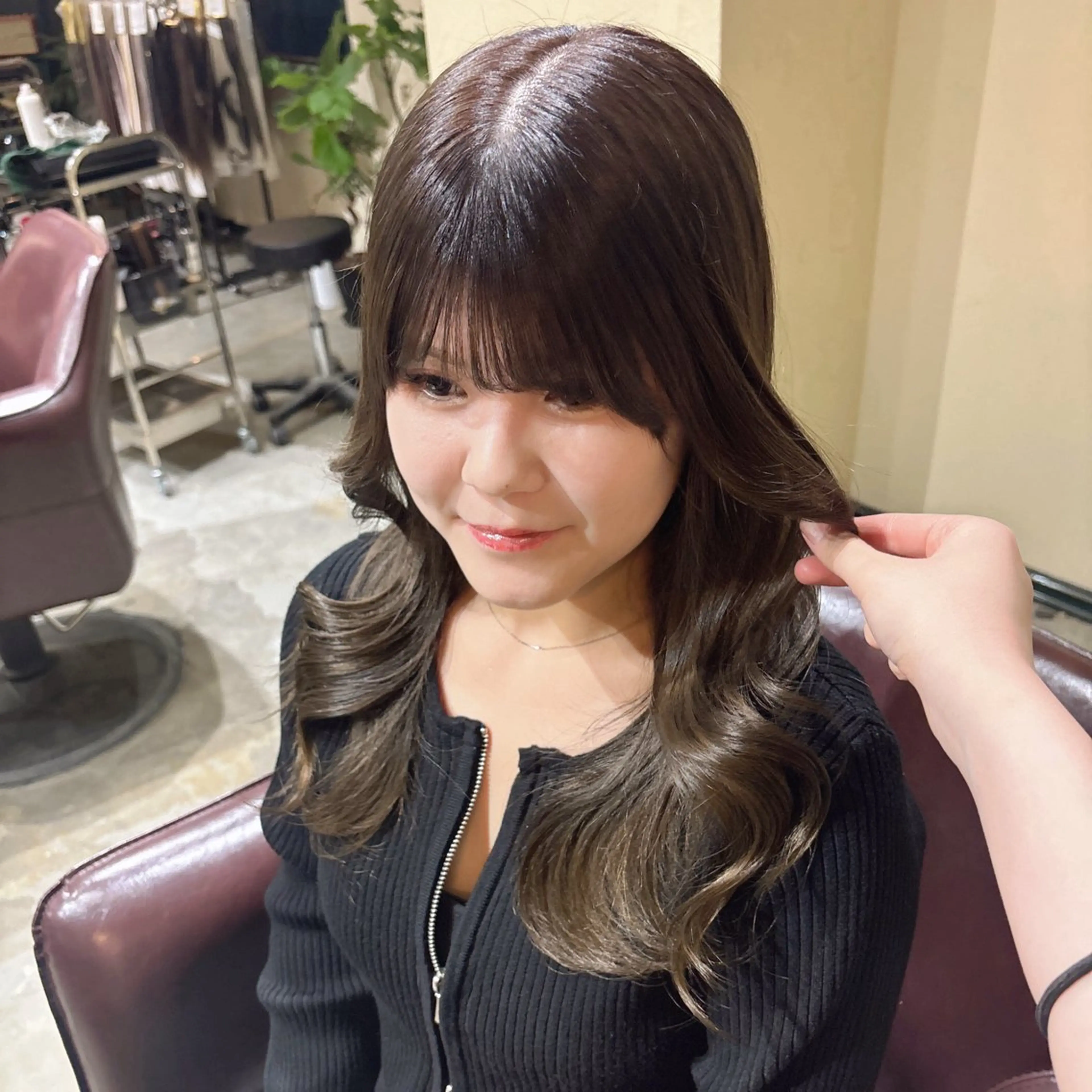 セミロング カラー ヘアアレンジ ブリーチ/エクステ はしもと　そな🫧のヘアスタイル