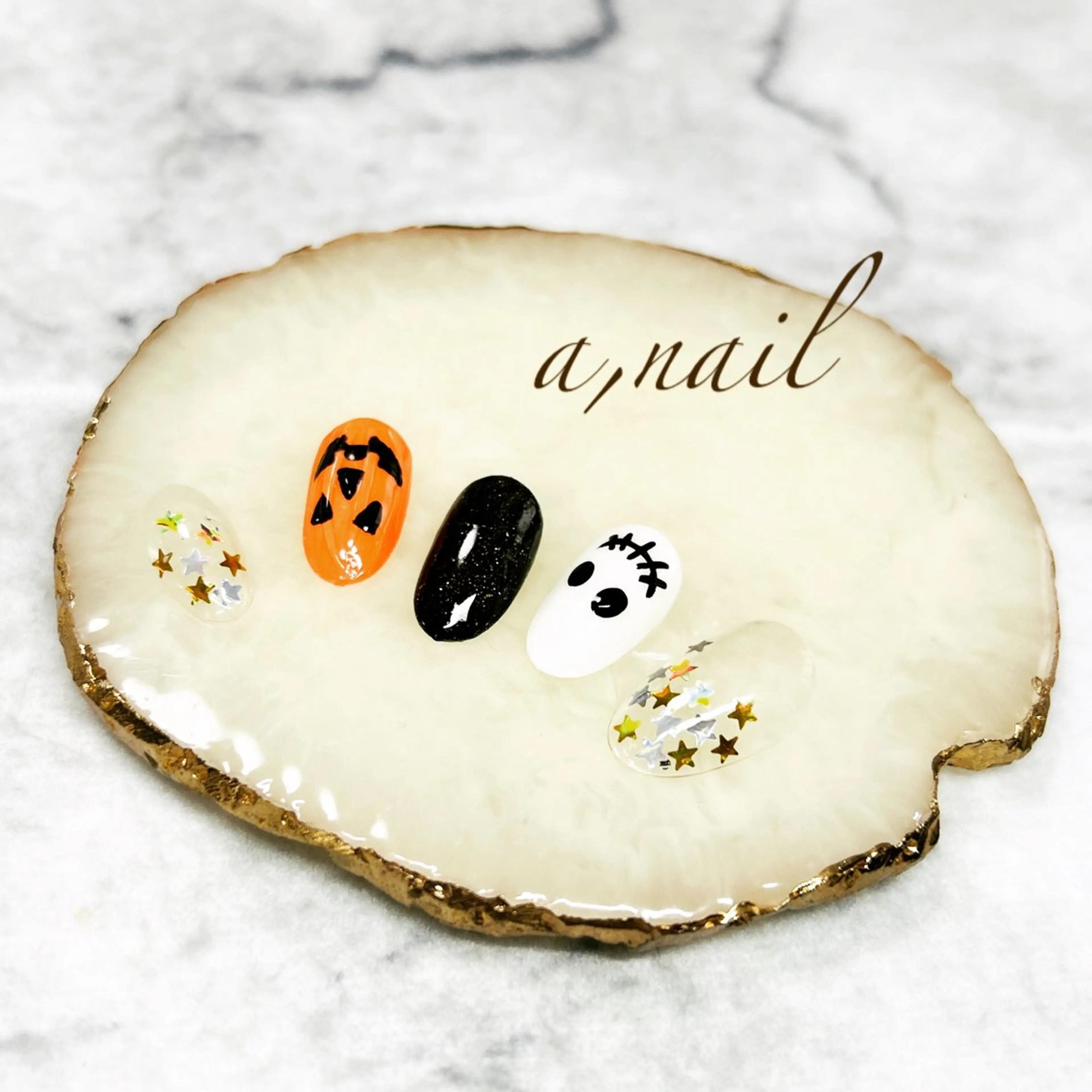 ネイル ジェルネイル グラデーション ハロウィン ワンカラーネイル シンプルネイル ハンドネイル ネイルサロン エーネイルのネイルデザイン