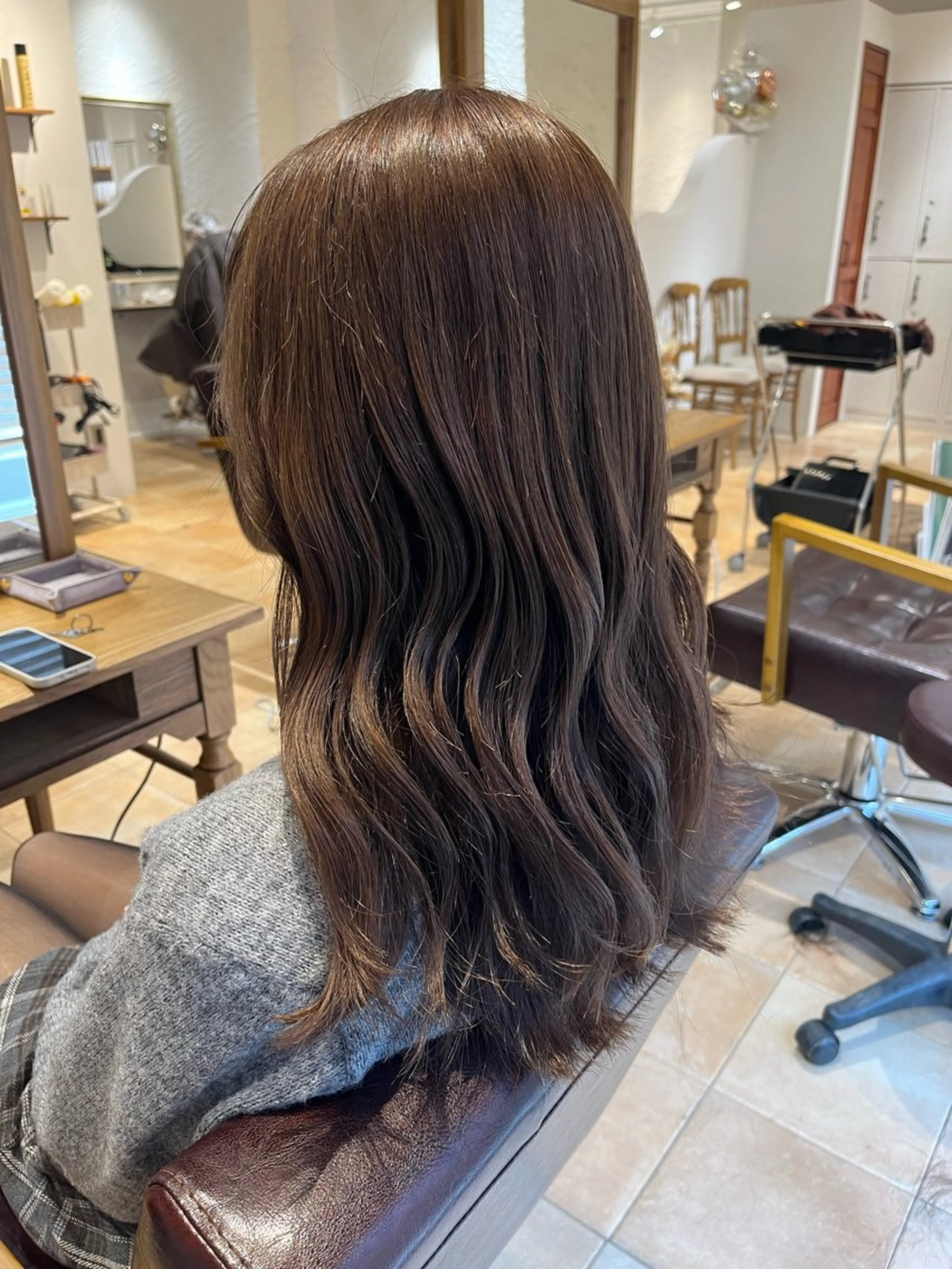 ミディアム カラー グレージュ ミルクティーグレージュ カット ヘアカラー トリートメント 🌈透明感カラー🌈 🌟吉田祐介🌟のヘアスタイル