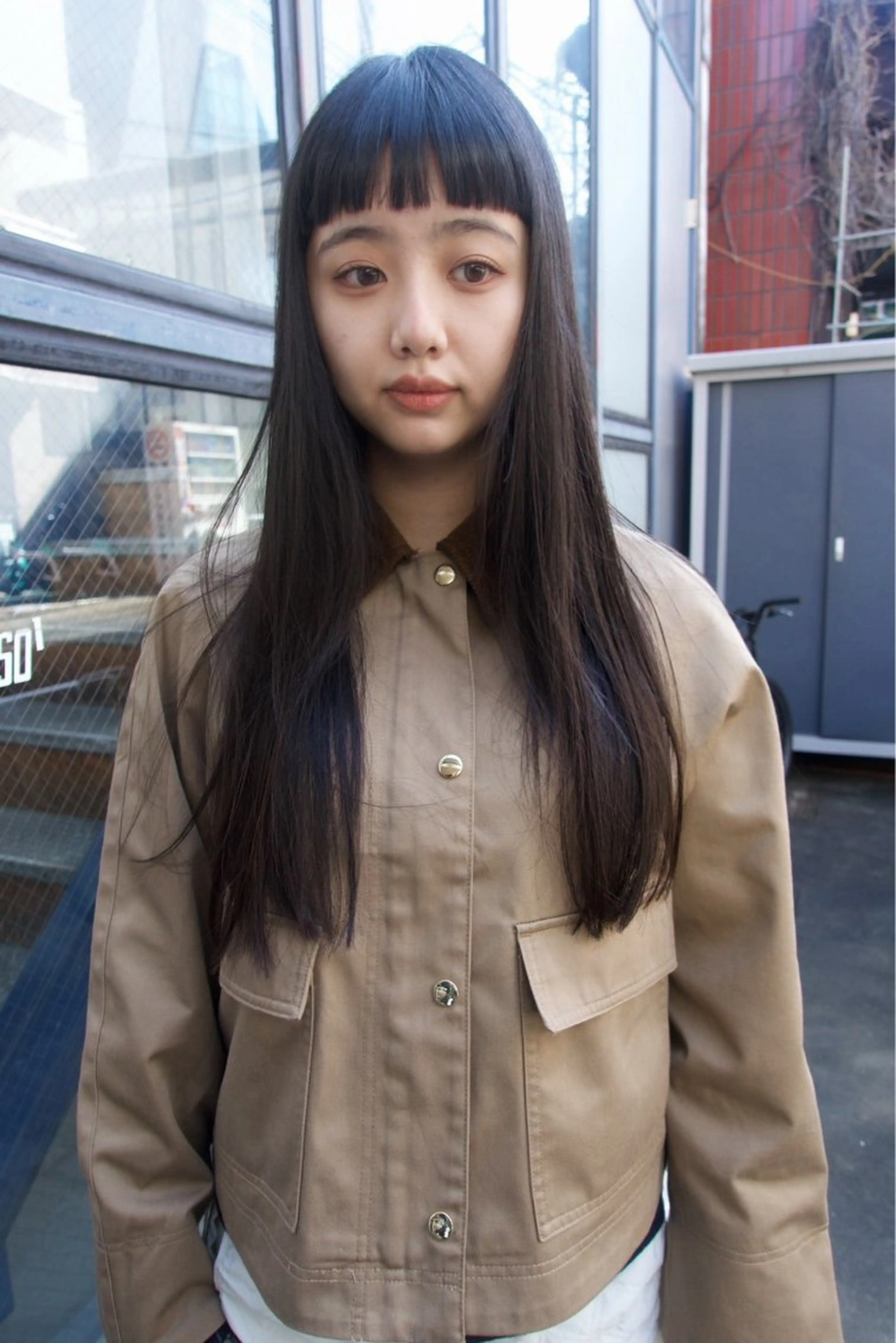 ロング カラー オン眉 カット ヘアカラー トリートメント 村上雅人 ナチュラルモードのヘアスタイル