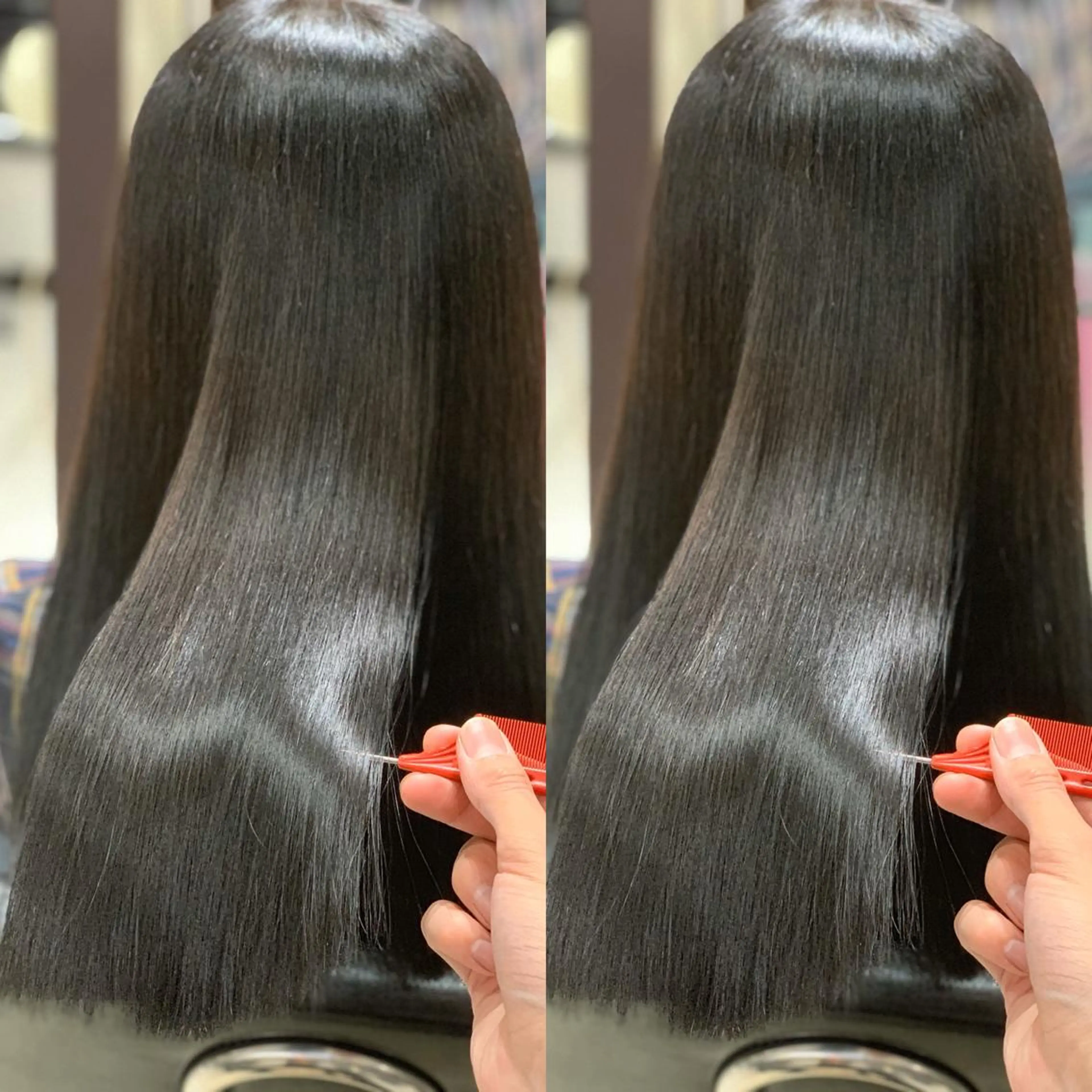 😇縮毛矯正＋💕最高峰TOKIOトリートメントLimited💕＋メンテナンスカット✂︎#髪質改善#艶髪#ストレートの写真