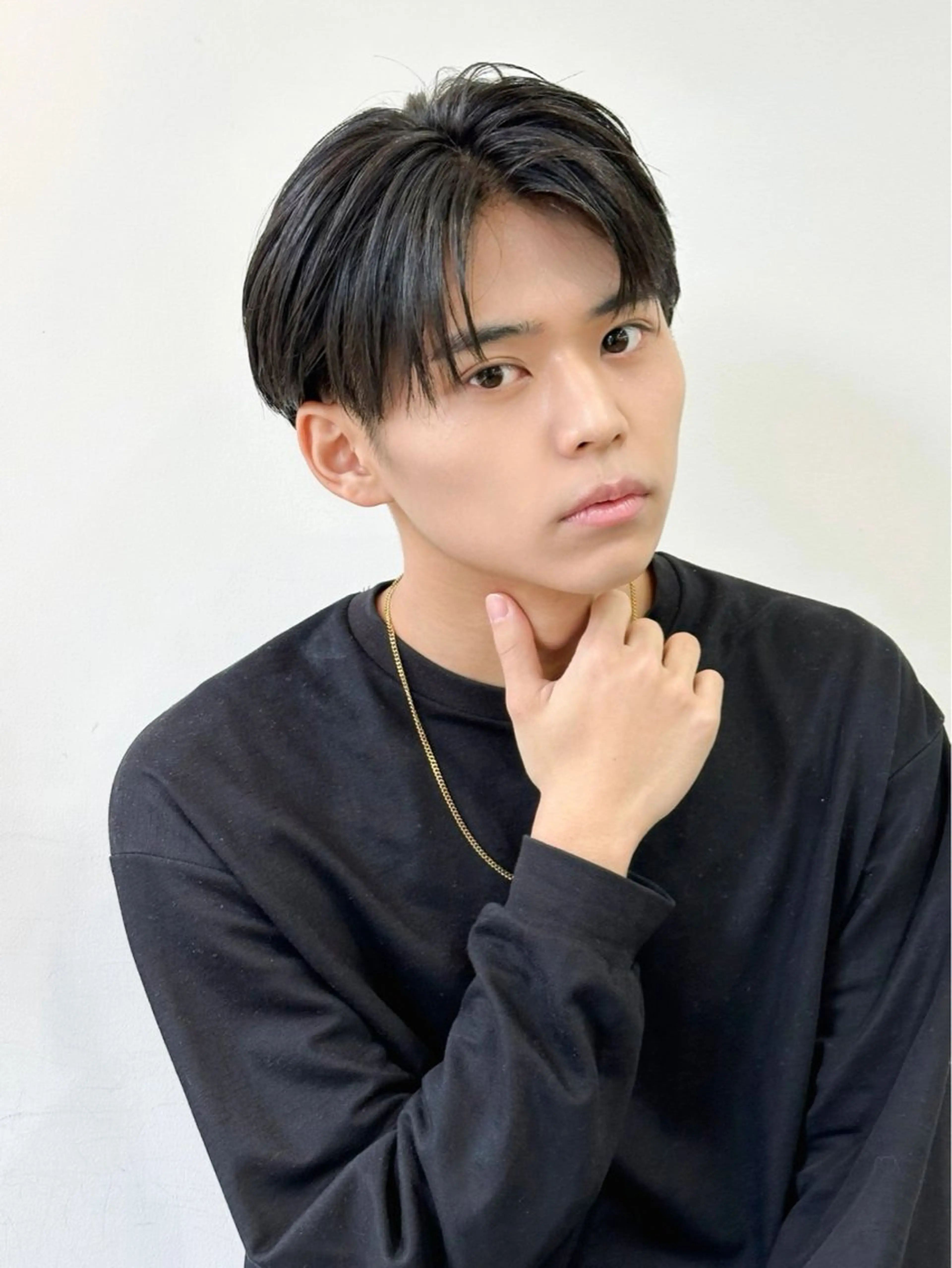 ショート メンズ センターパート メンズ特化/パーマ 職人/ひかるのヘアスタイル