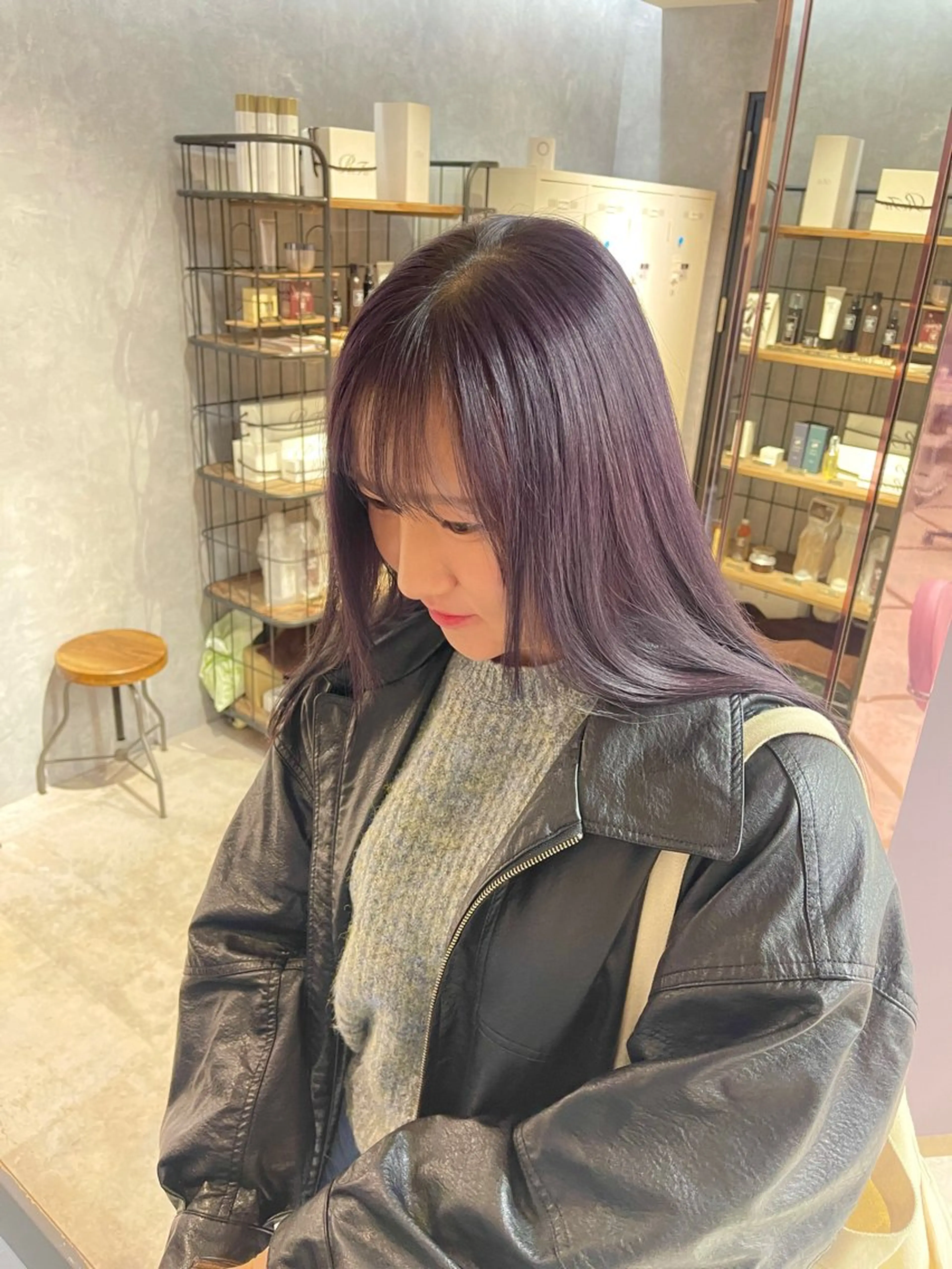 ロング カラー ブリーチ ケアブリーチ 福西 洋斗のヘアスタイル