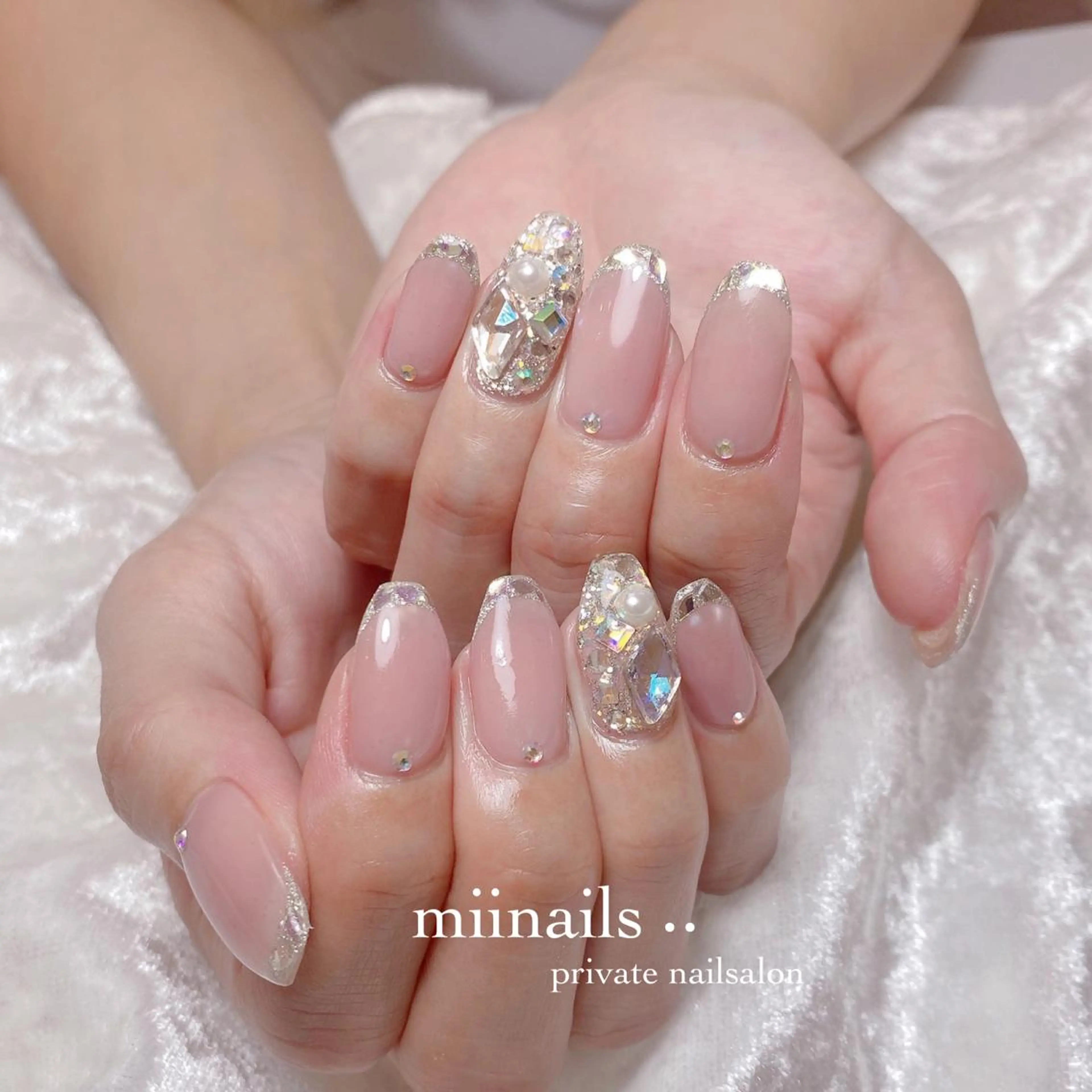 ネイル 韓国ネイル ワンホンネイル ハンドネイル nailsalon miinailsのネイルデザイン