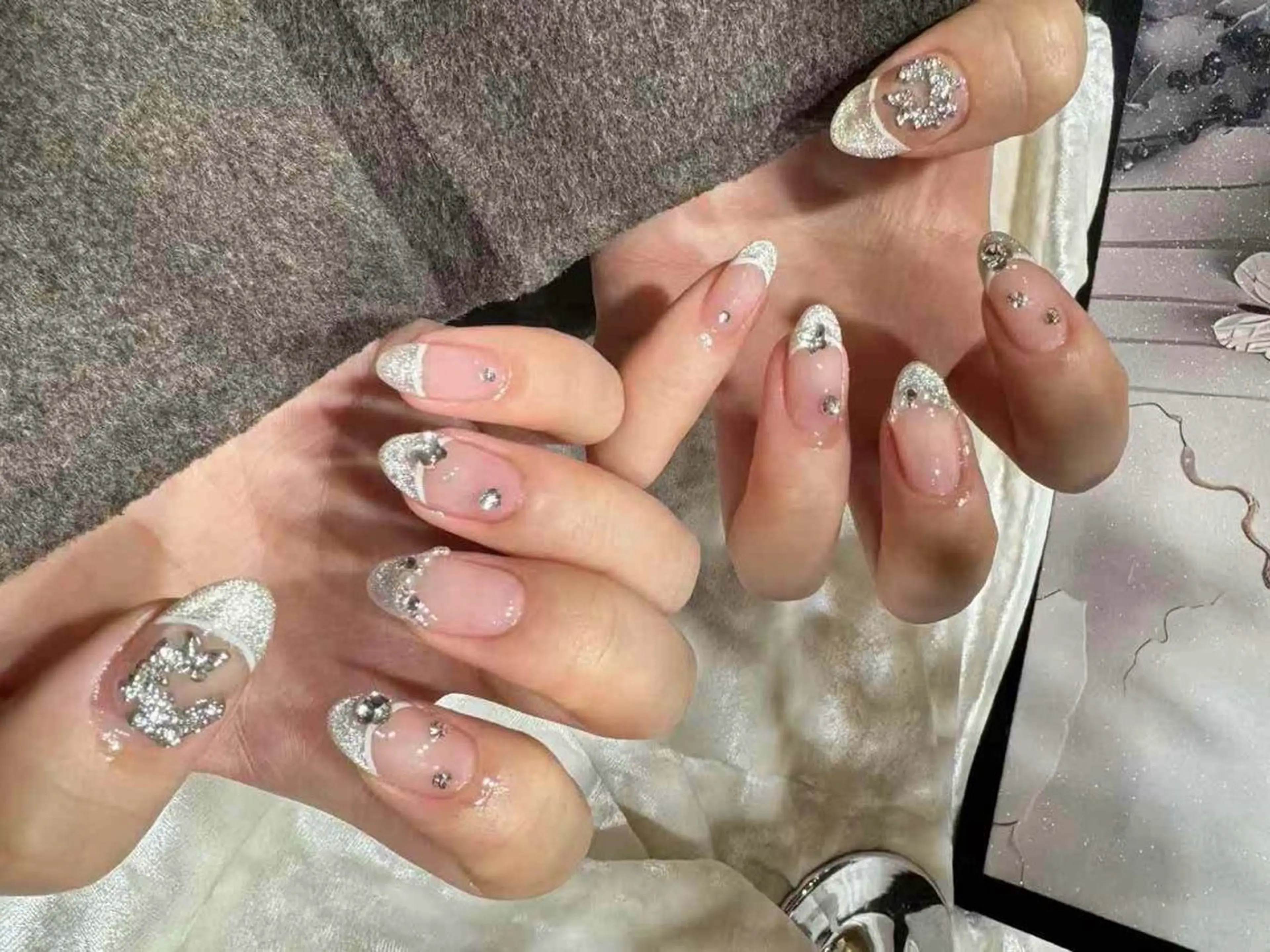 ネイル アートネイル フットネイル フレンチネイル ジェルネイル ハート Babarla Nailのネイルデザイン