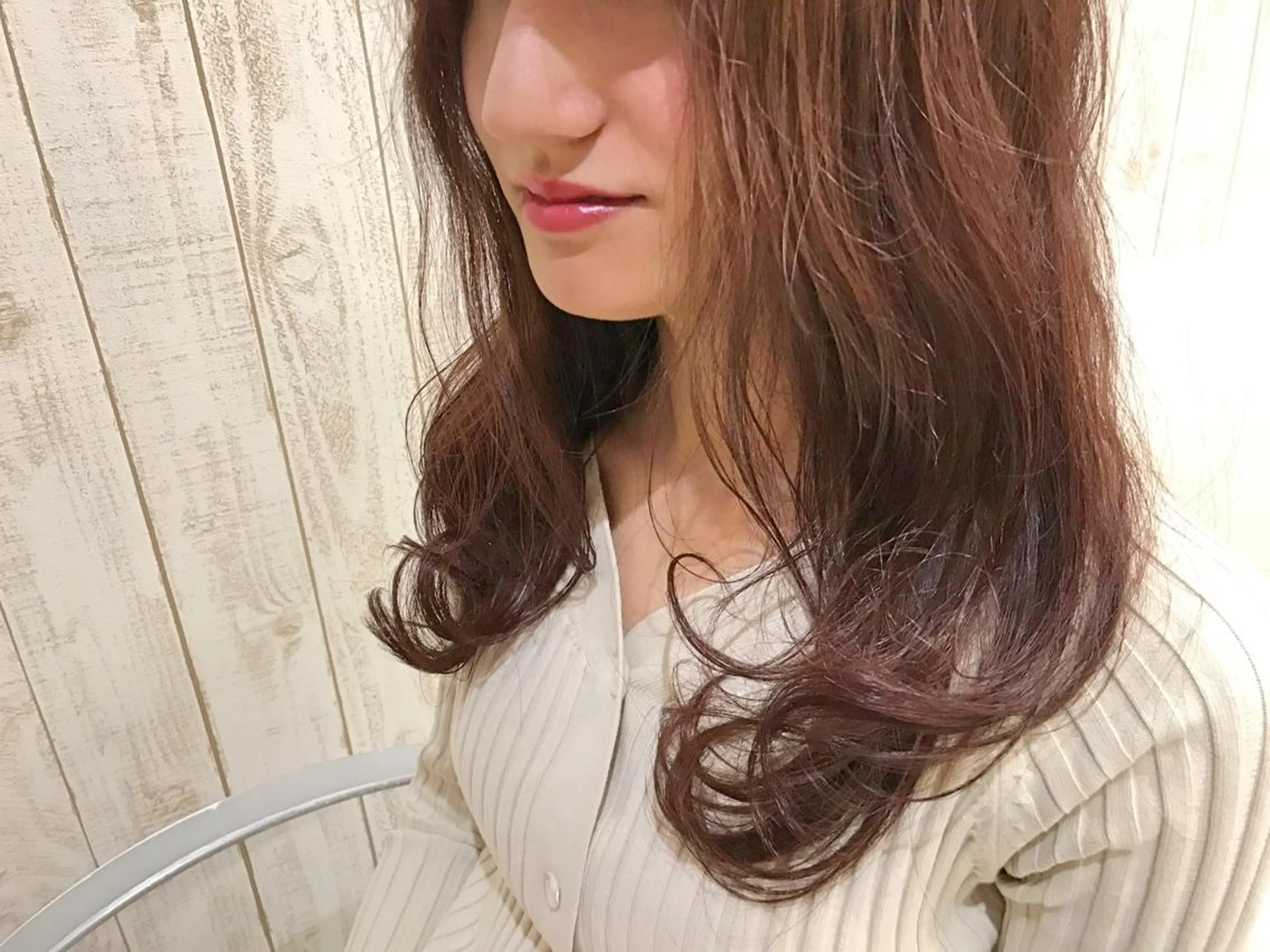 ロング カラー ピンクカラー 大栗 佑也  髪質改善のヘアスタイル