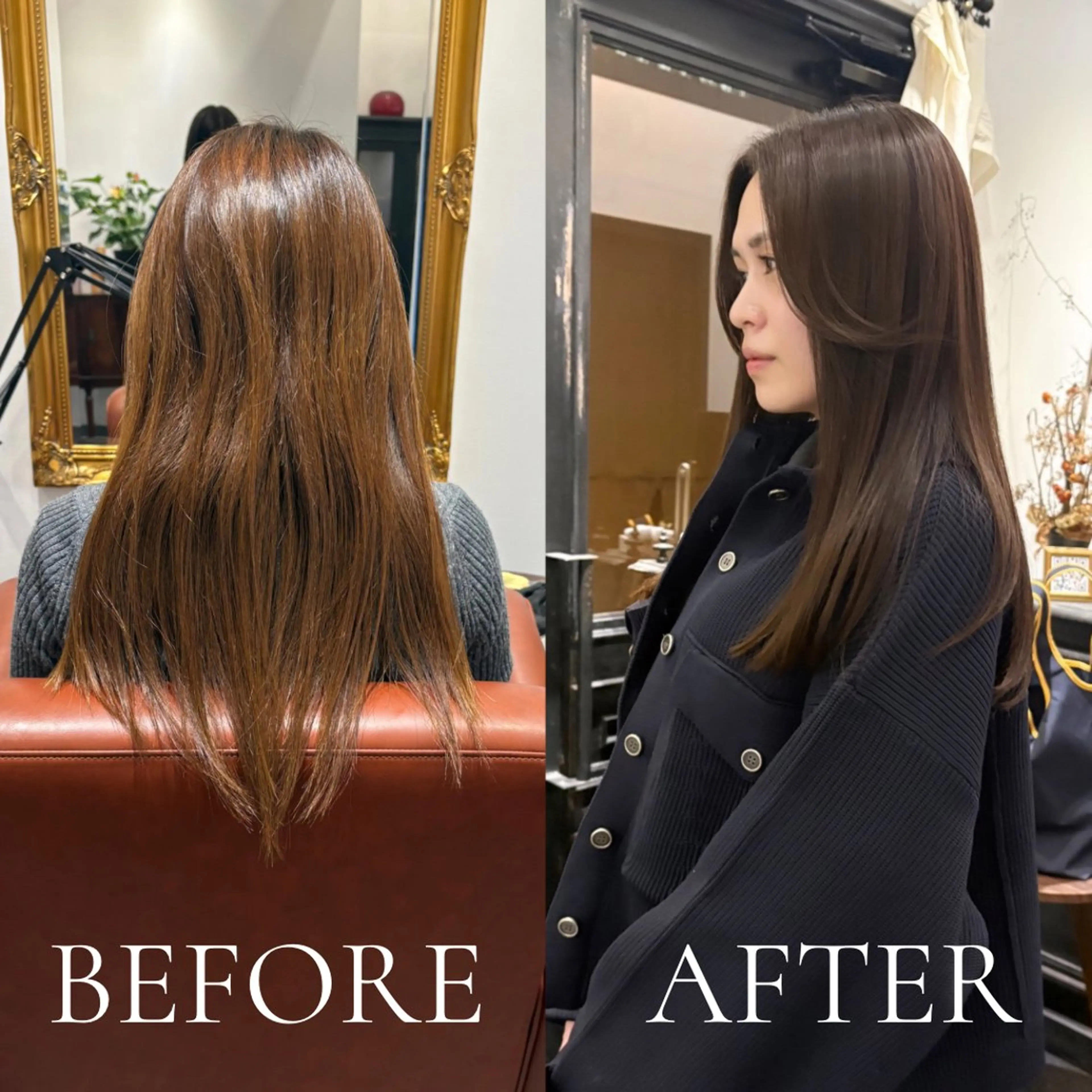 ミディアム カラー 村上｜髪質改善 プロデュースのヘアスタイル