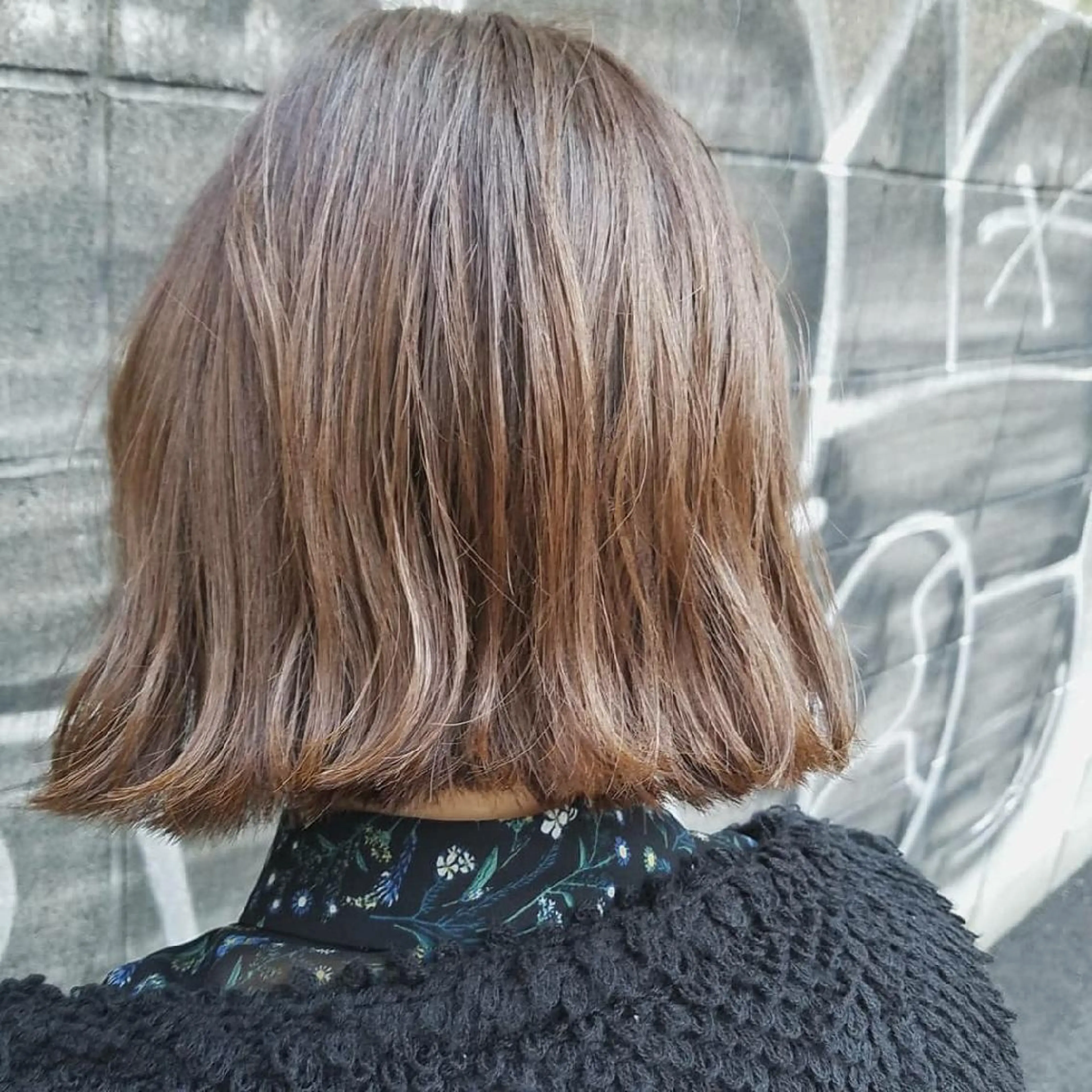 ショート カラー ボブ 🙃 透明感カラー/ボブのヘアスタイル