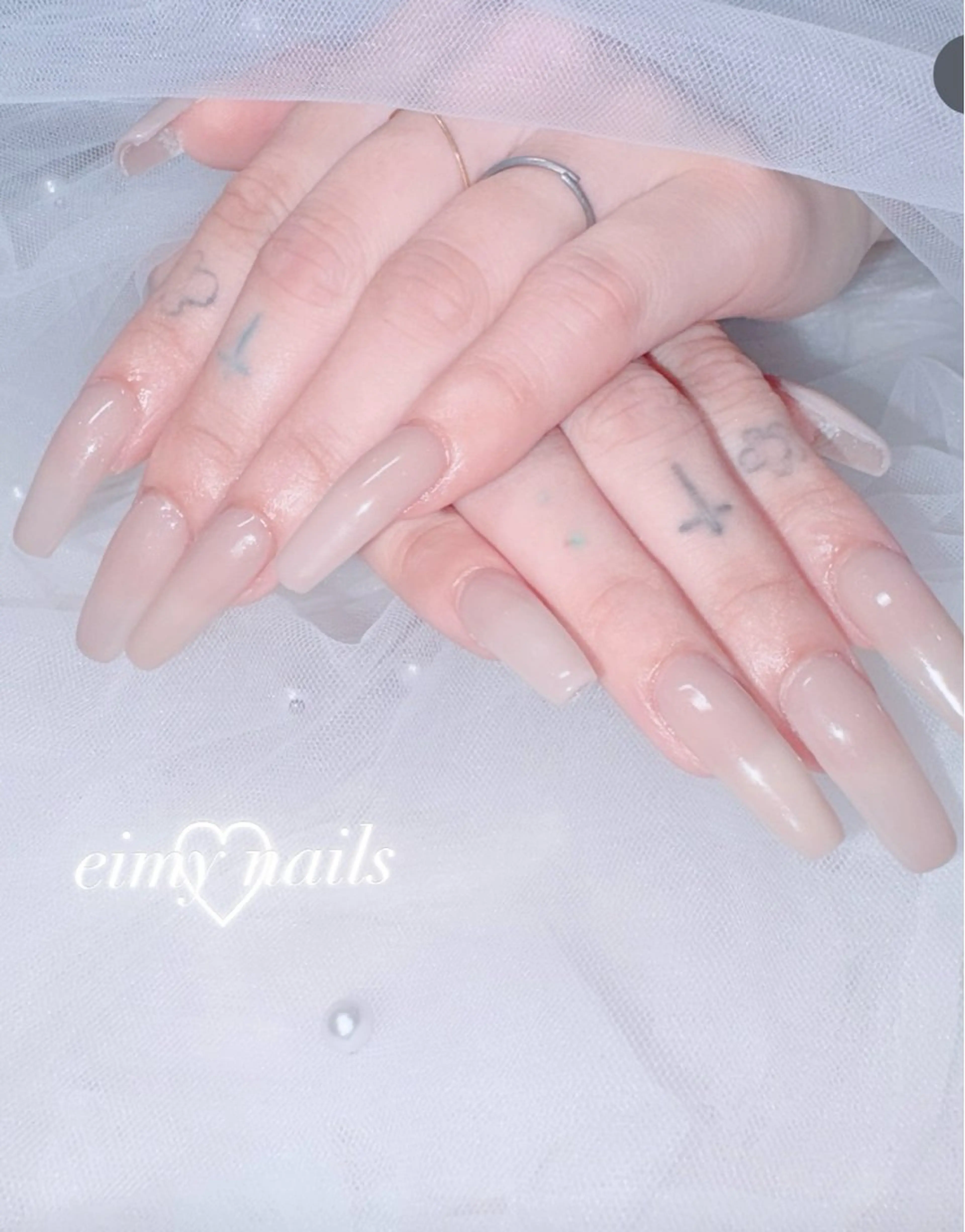 ネイル オフィスネイル ワンカラーネイル 春ネイル ネイルチップ ハンドネイル eimy nails♡のネイルデザイン