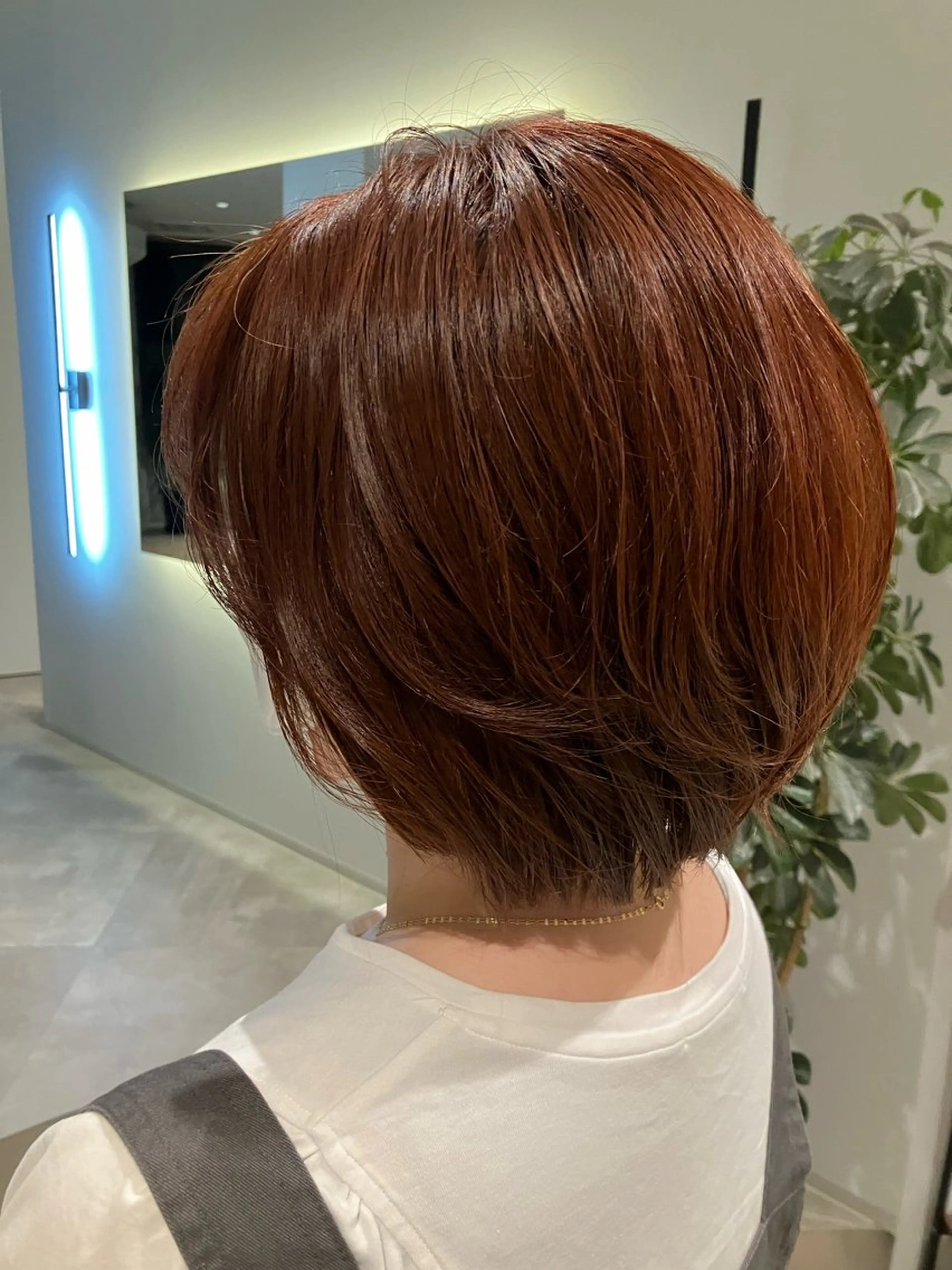 ショート オレンジブラウン OCHIAI KEISUKEのヘアスタイル