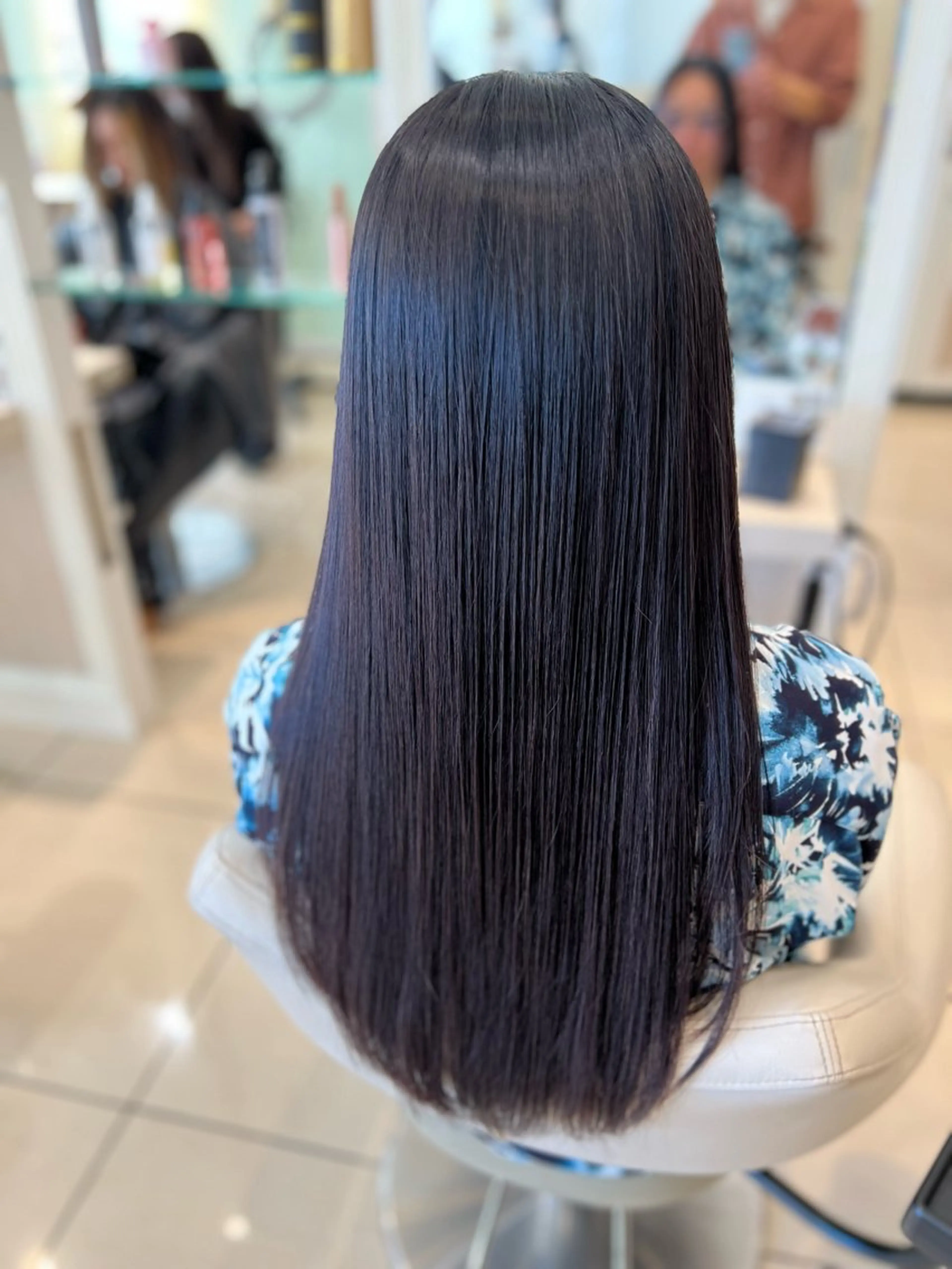 ロング パーマ カット 縮毛矯正 金子 直樹のヘアスタイル