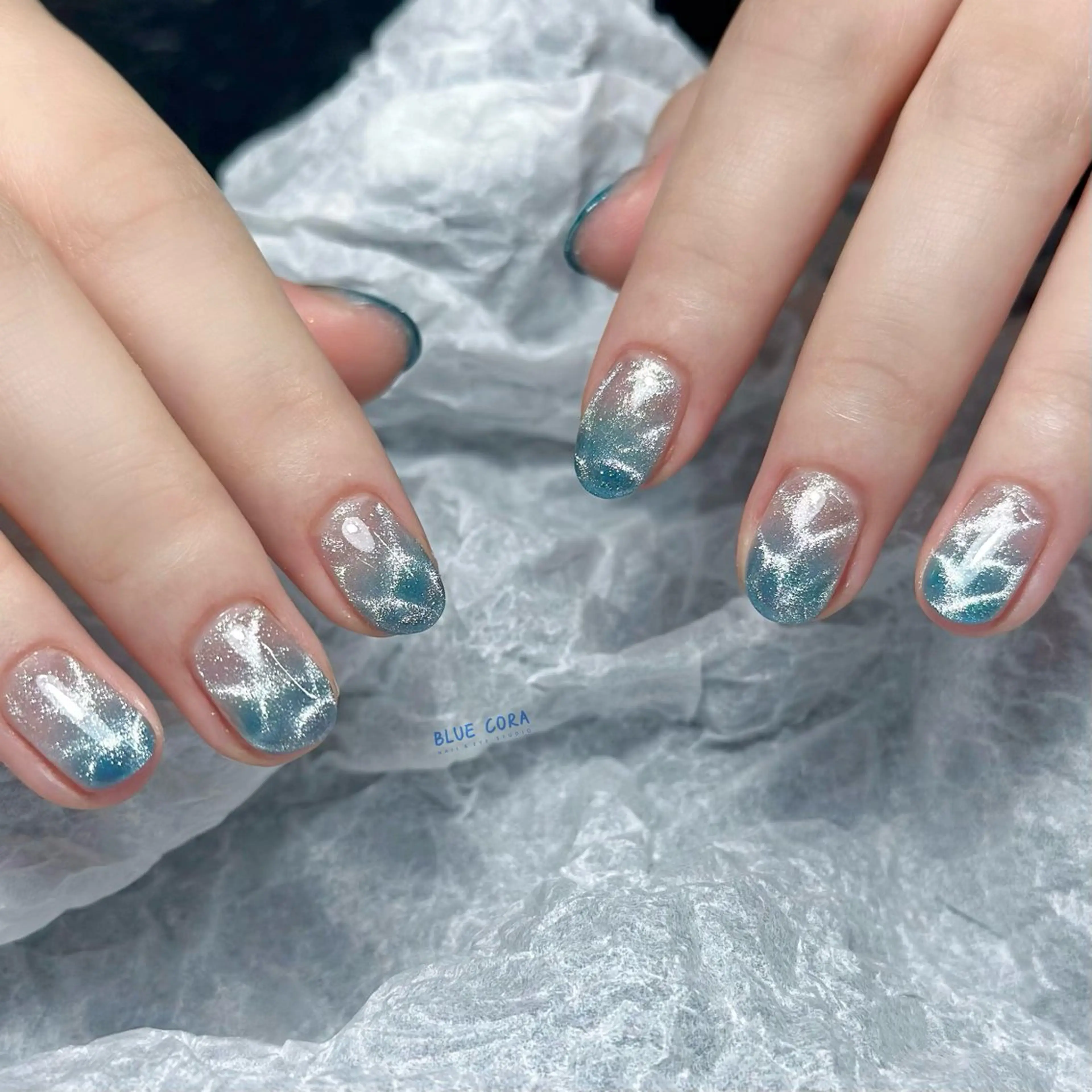 ネイル ハンドネイル ハンドケア BLUE CORAのネイルデザイン