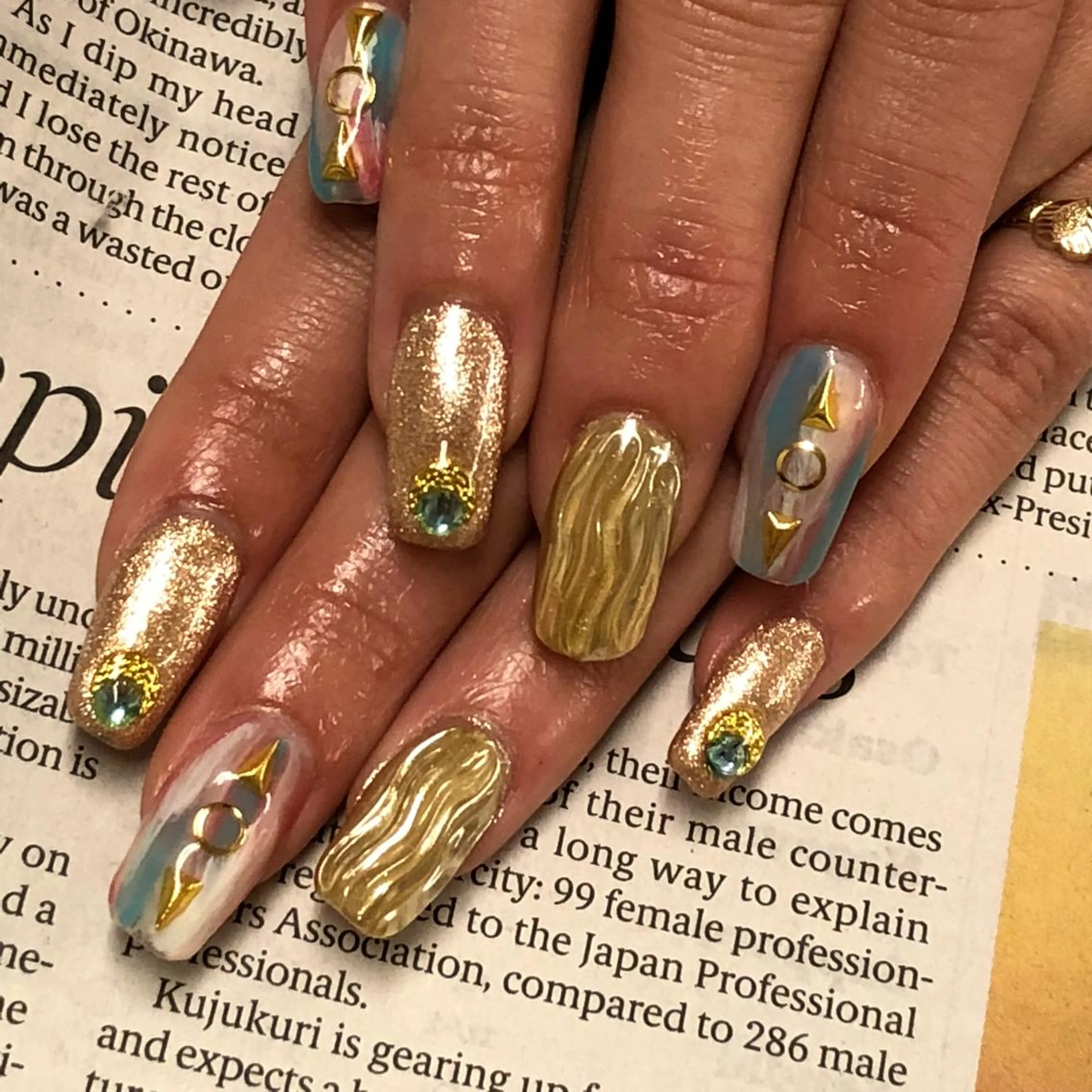 ネイル ミラーネイル ニュアンスネイル スカルプネイル KIREIE NAILSのネイルデザイン