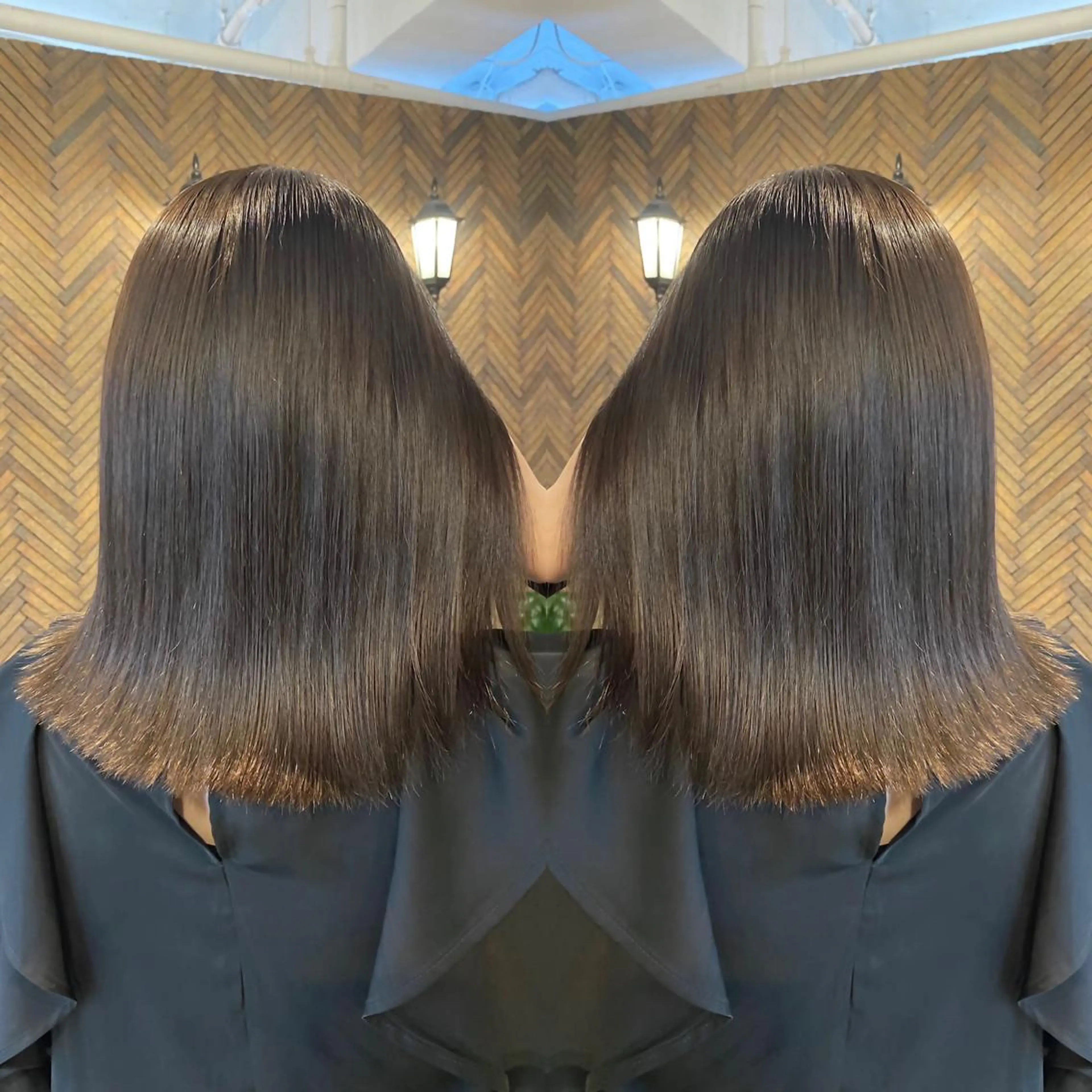 セミロング カラー tocca 💜石田愛結💜のヘアスタイル