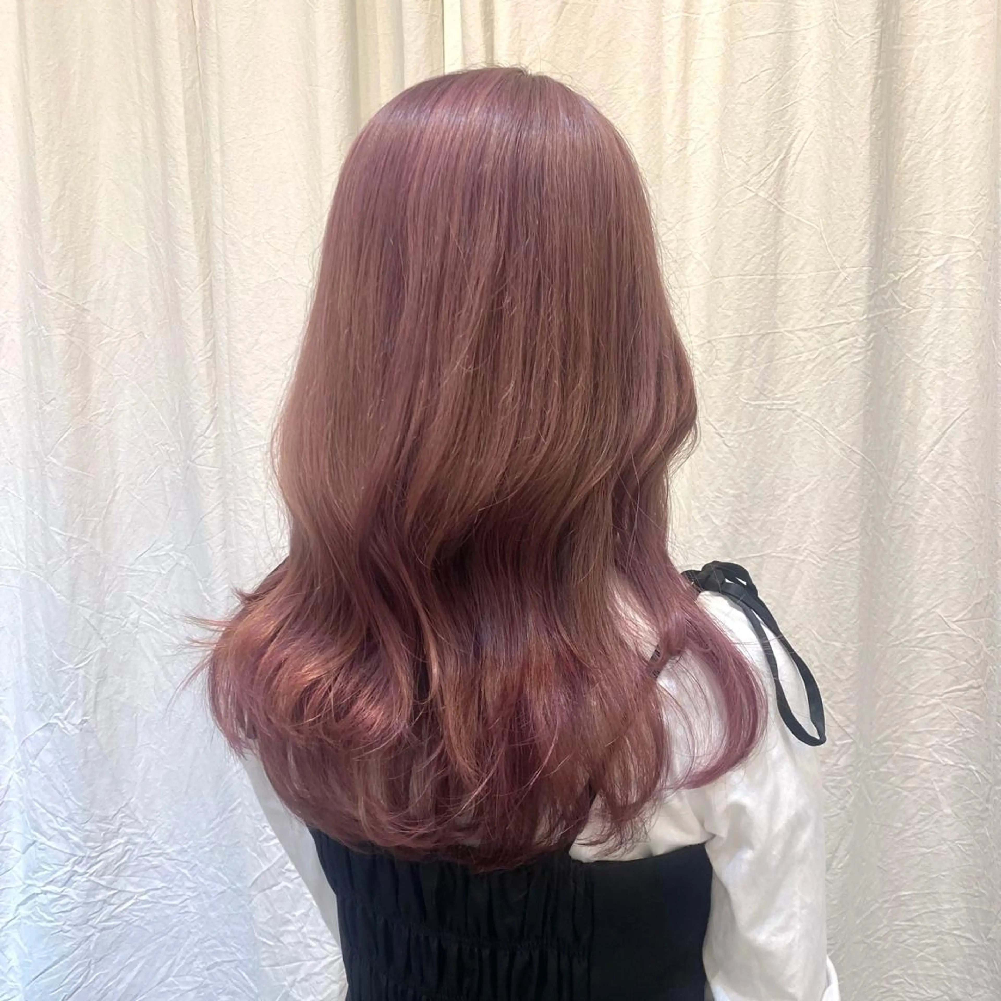 ロング カラー ブリーチ ラベンダーカラー ラベンダーピンク ピンクカラー ツカハラ　リリカ 👒柔らかカラー👒のヘアスタイル
