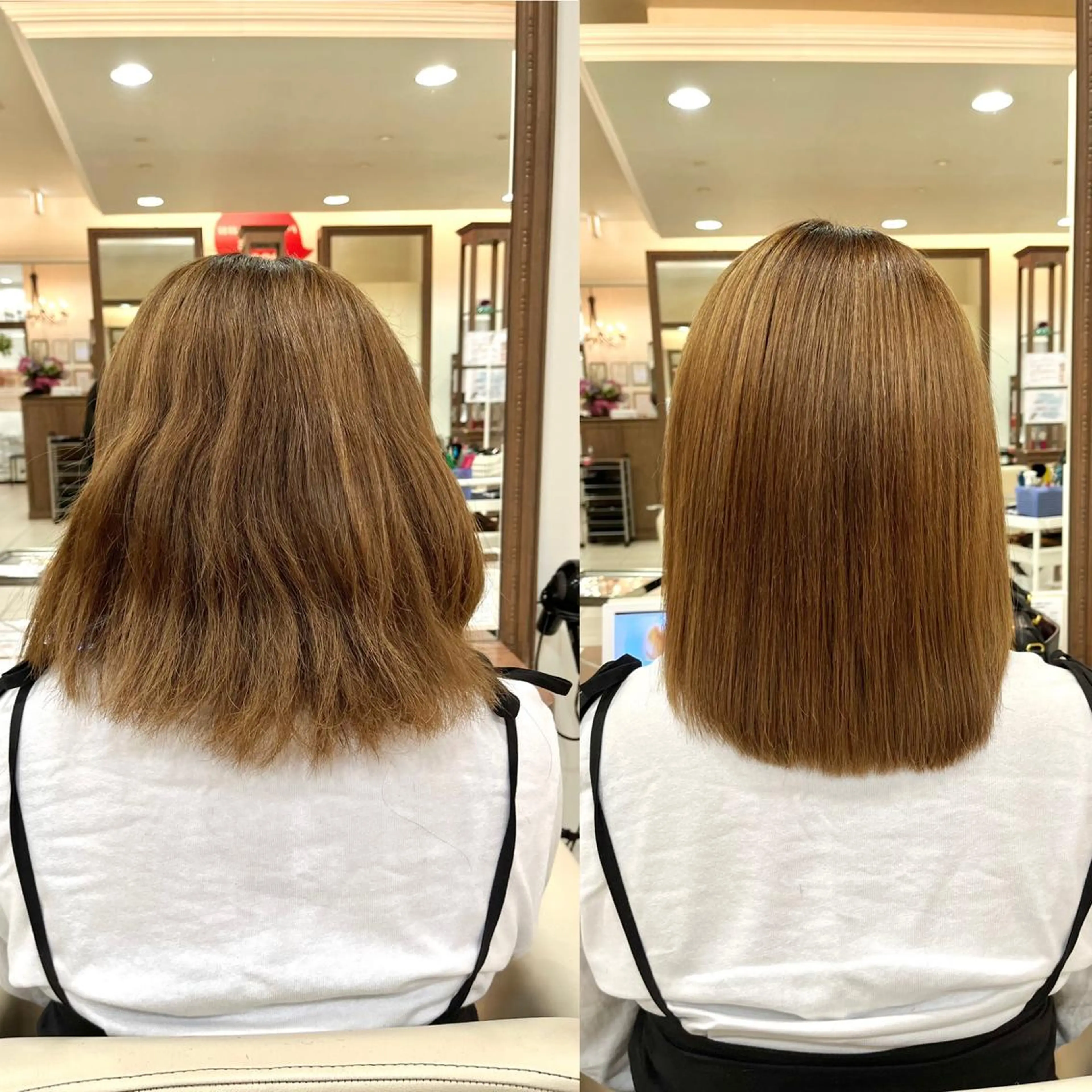 ミディアム カット 縮毛矯正 トリートメント 《大人気髪質改善》 プログレス国分寺店のヘアスタイル