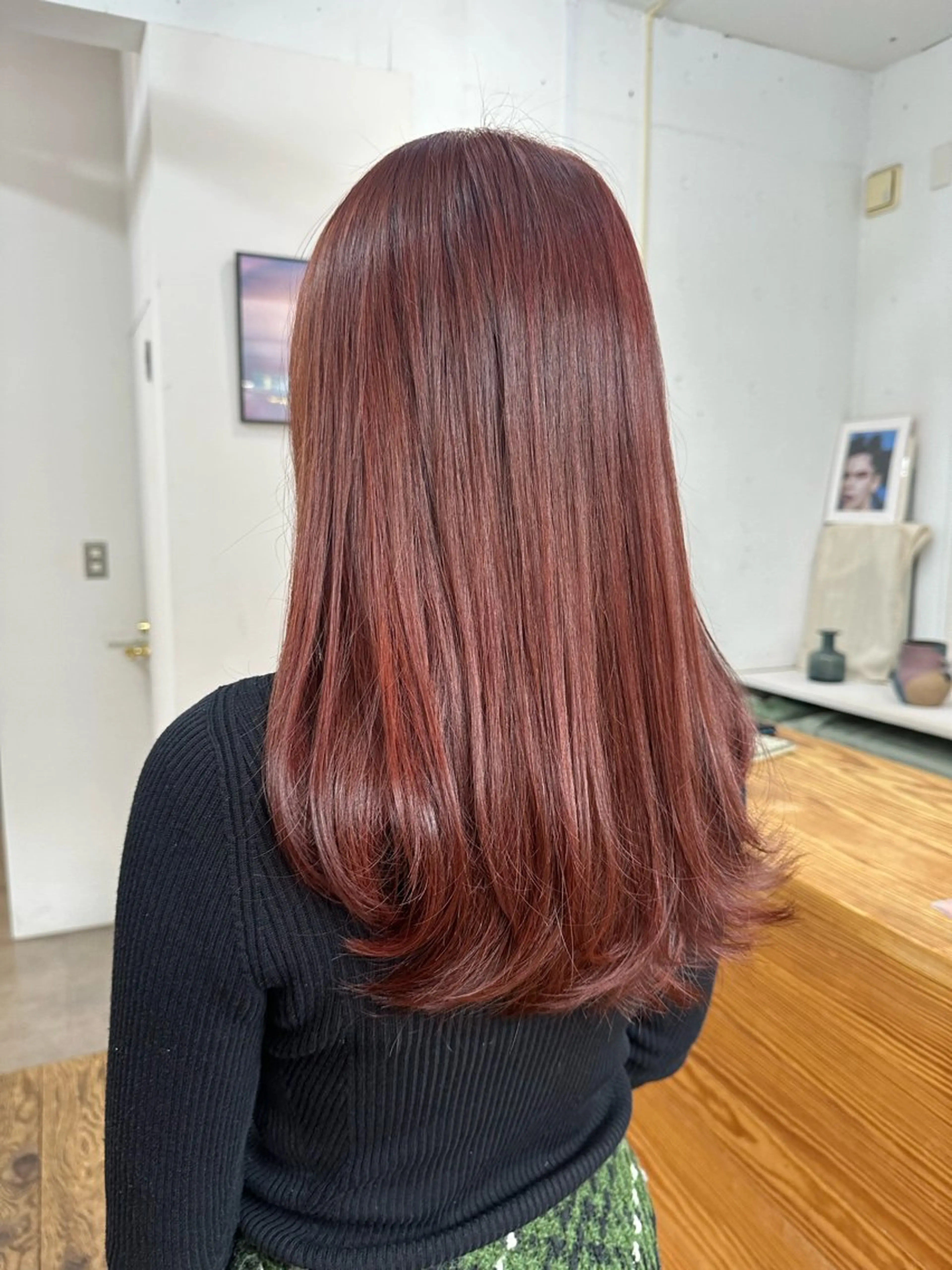 セミロング カラー 🪭risa 暖色/レイヤー🪭のヘアスタイル