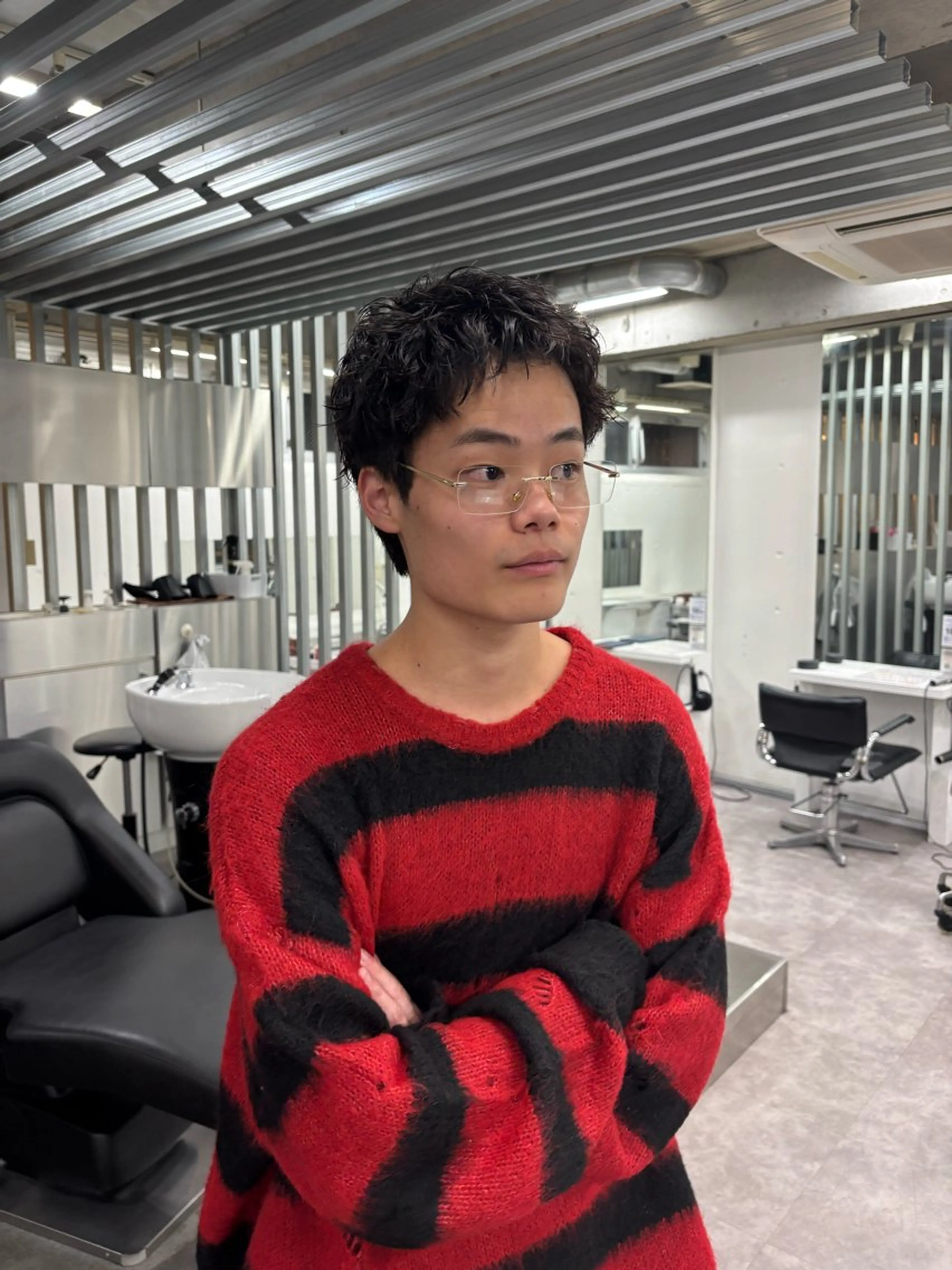 ショート パーマ メンズ fifth 庄子愛彩のヘアスタイル