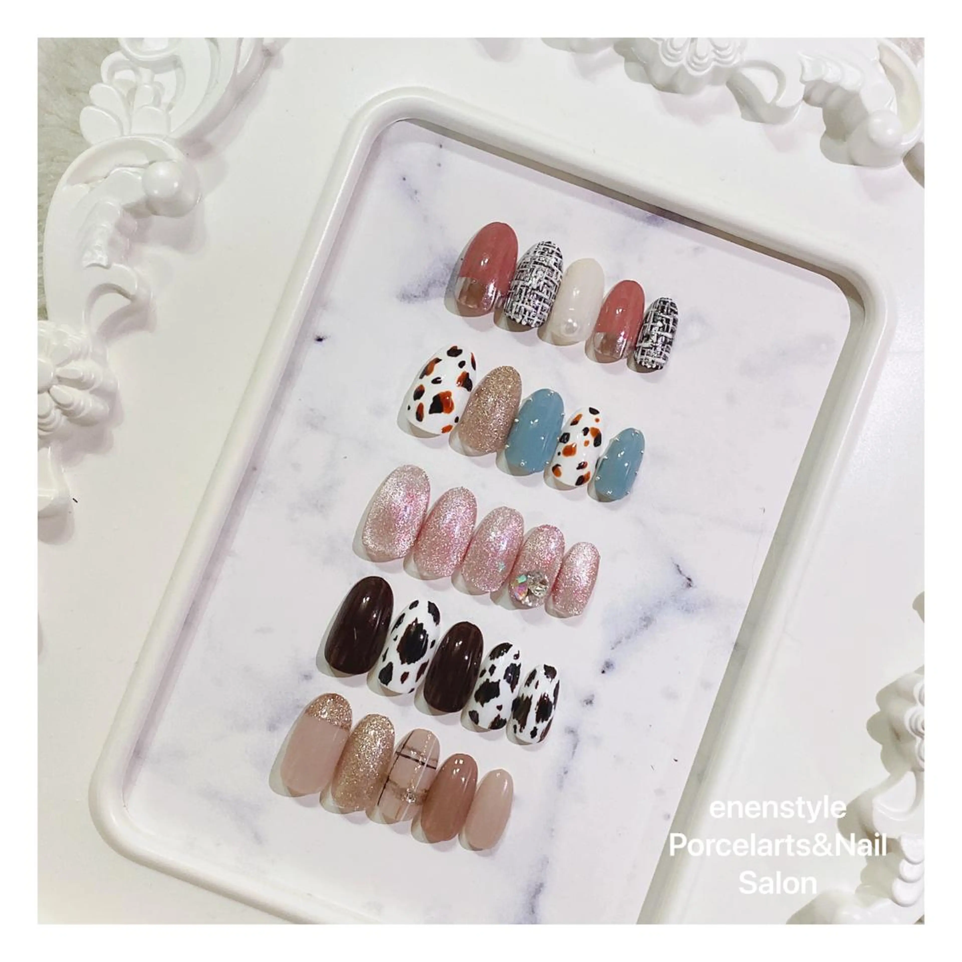 ミディアム ネイル 👑enen style👑のネイルデザイン