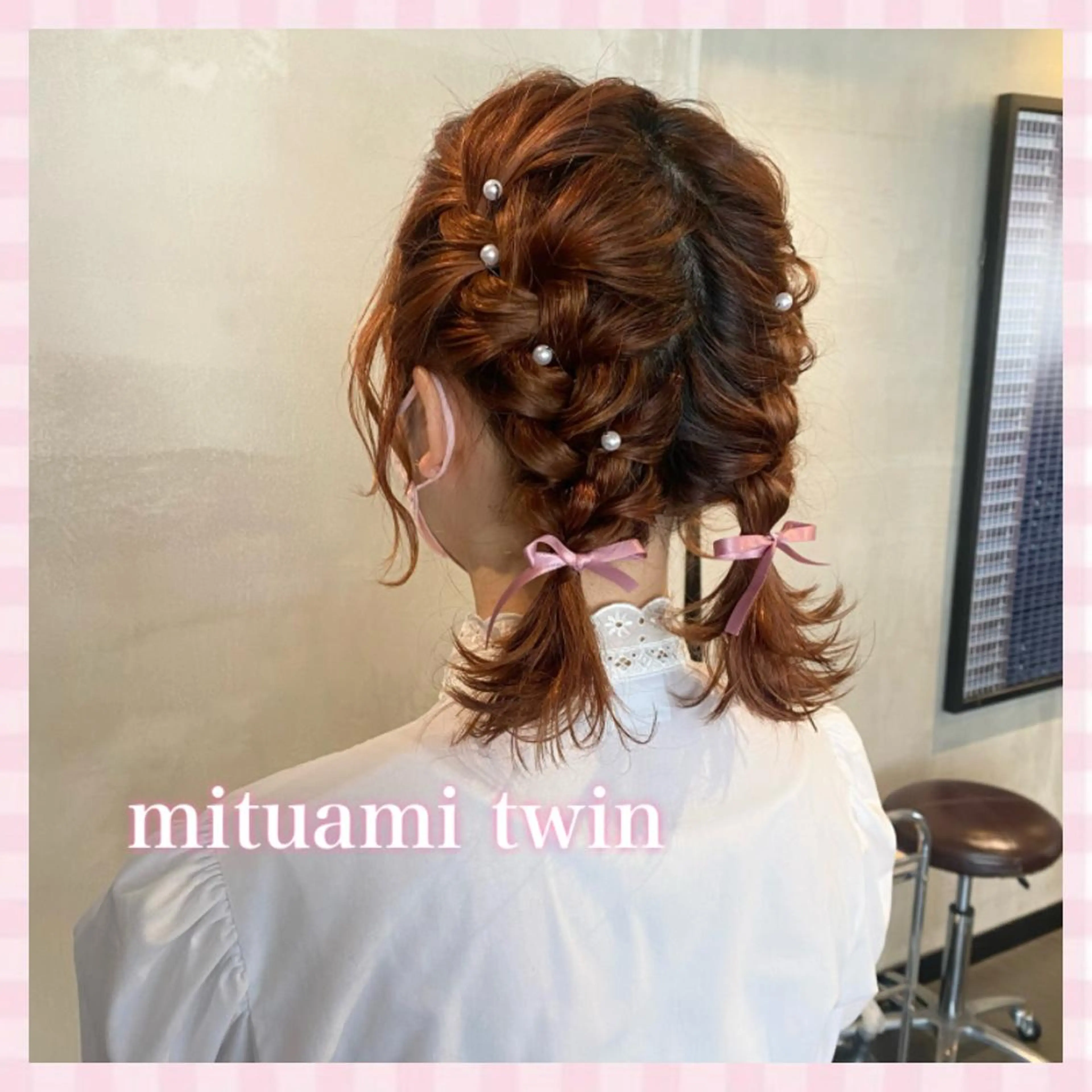 ミディアム ヘアアレンジ 💗ガーリーヘア🎀 saki💗のヘアスタイル