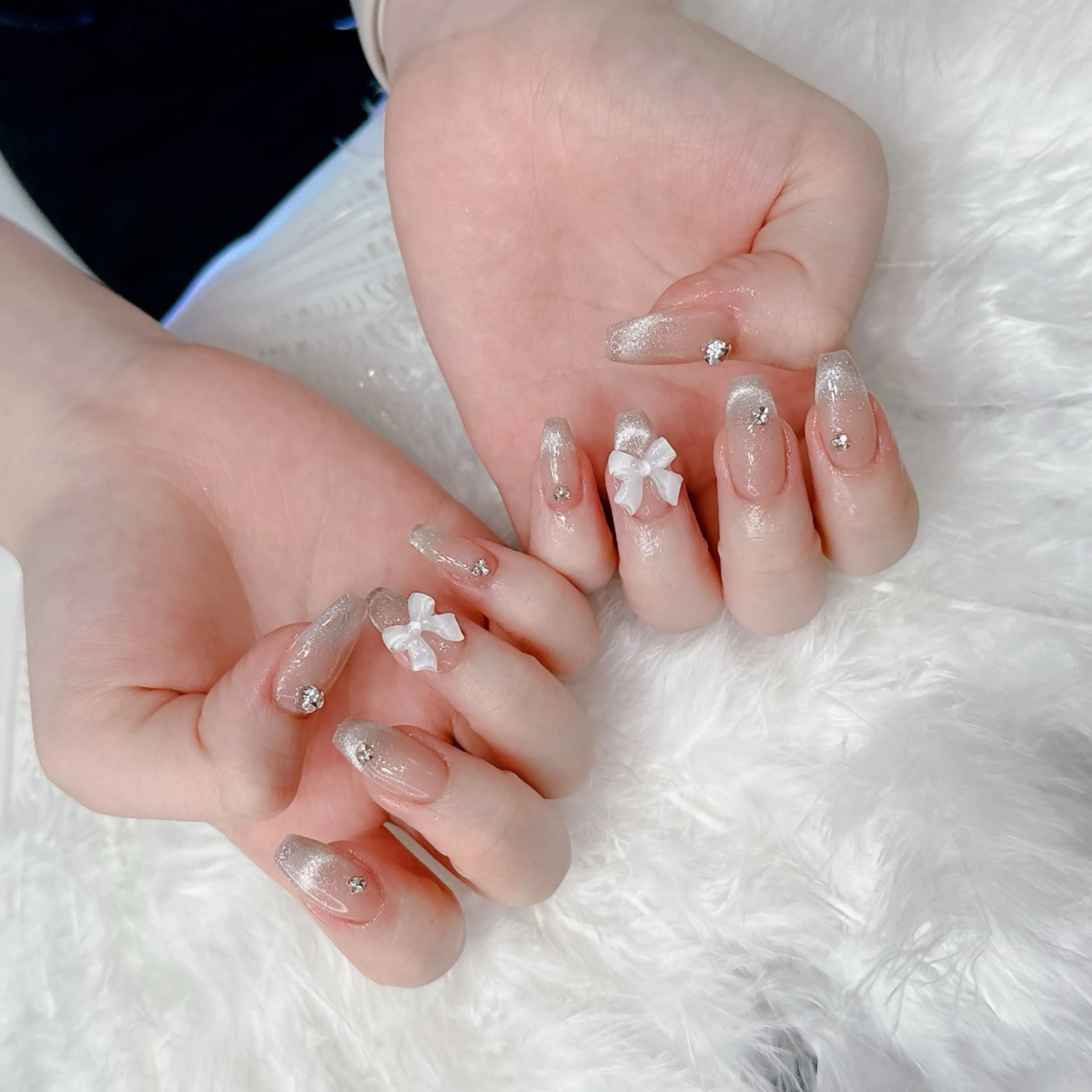 ネイル チークネイル ジェルネイル ハート 韓国ネイル マグネットネイル ハンドネイル MaiBeauty To  Toのネイルデザイン