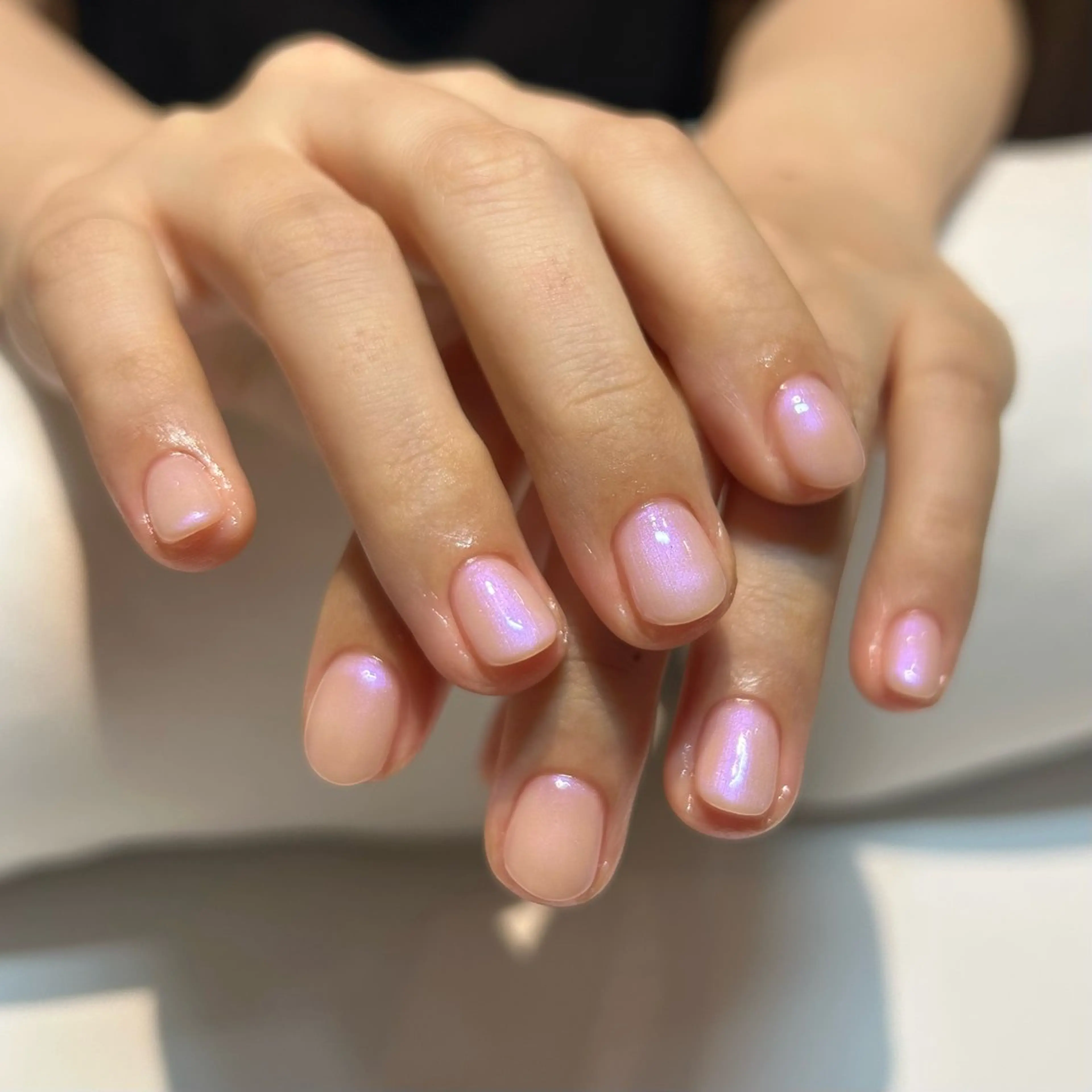 ネイル オーロラネイル ハンドネイル シンプルネイル Ezura Yumiのネイルデザイン