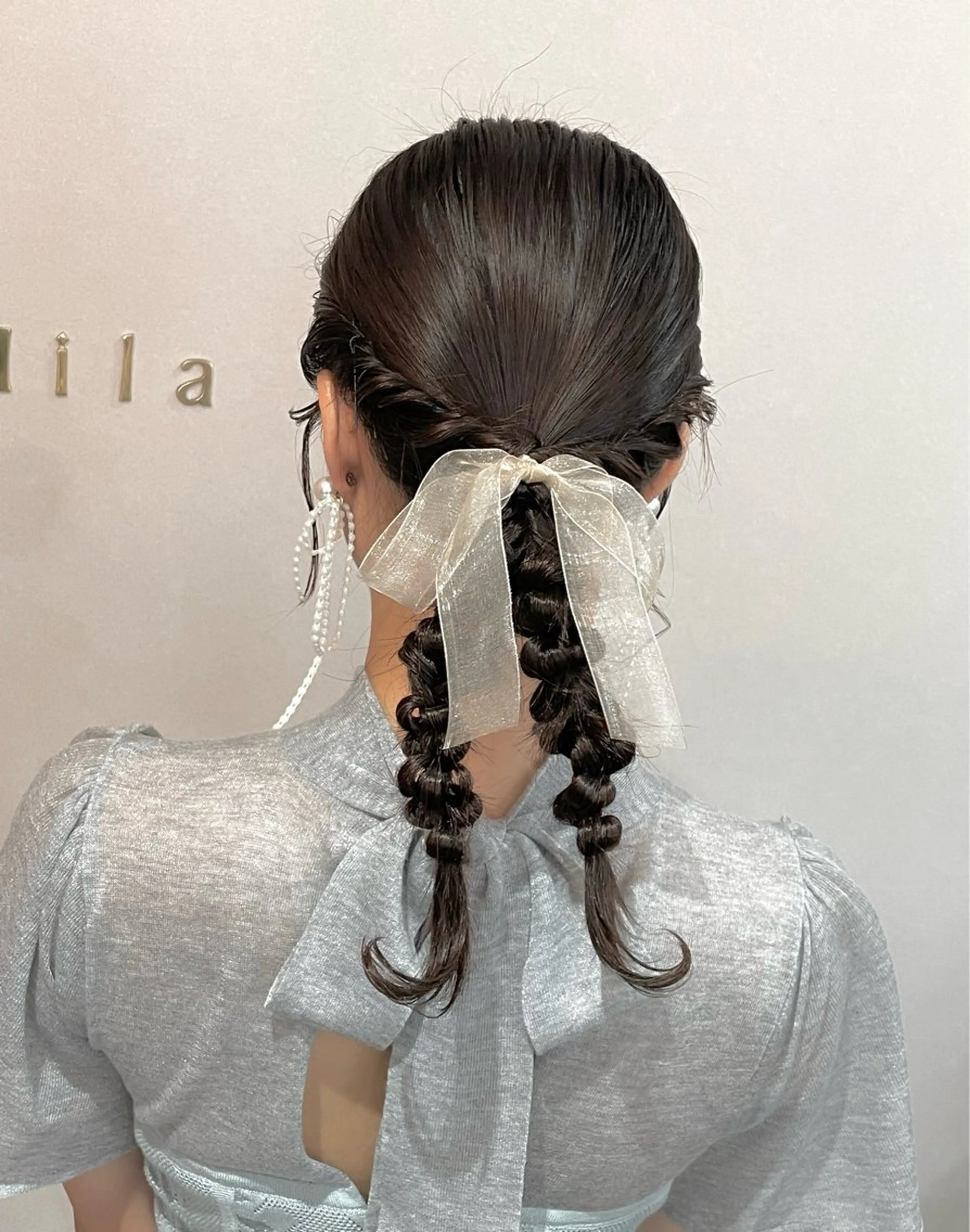 セミロング ヘアアレンジ Mila chihiroのヘアスタイル