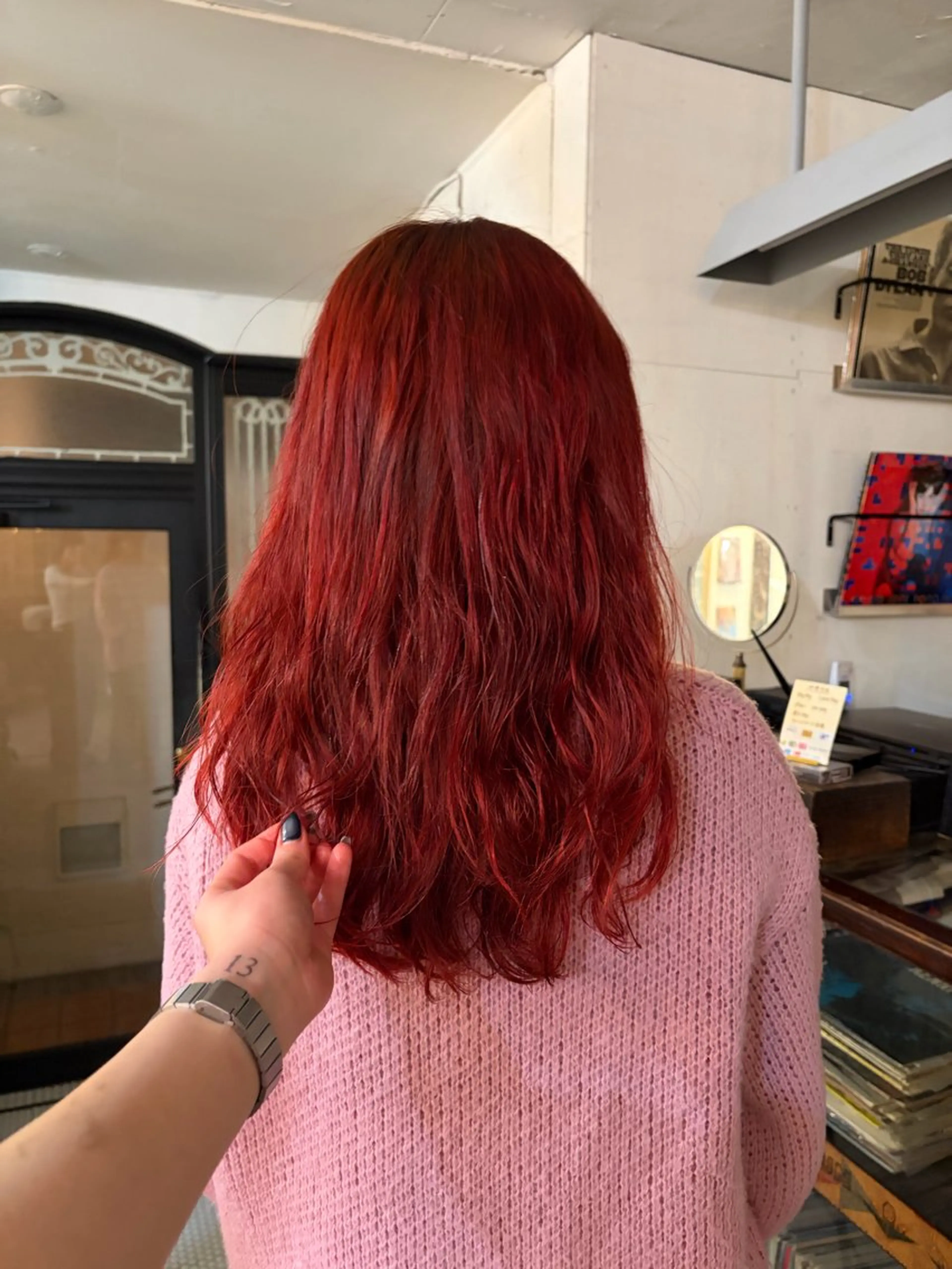 セミロング ヘアカラー ミユウ/ 暖色/ベージュのヘアスタイル