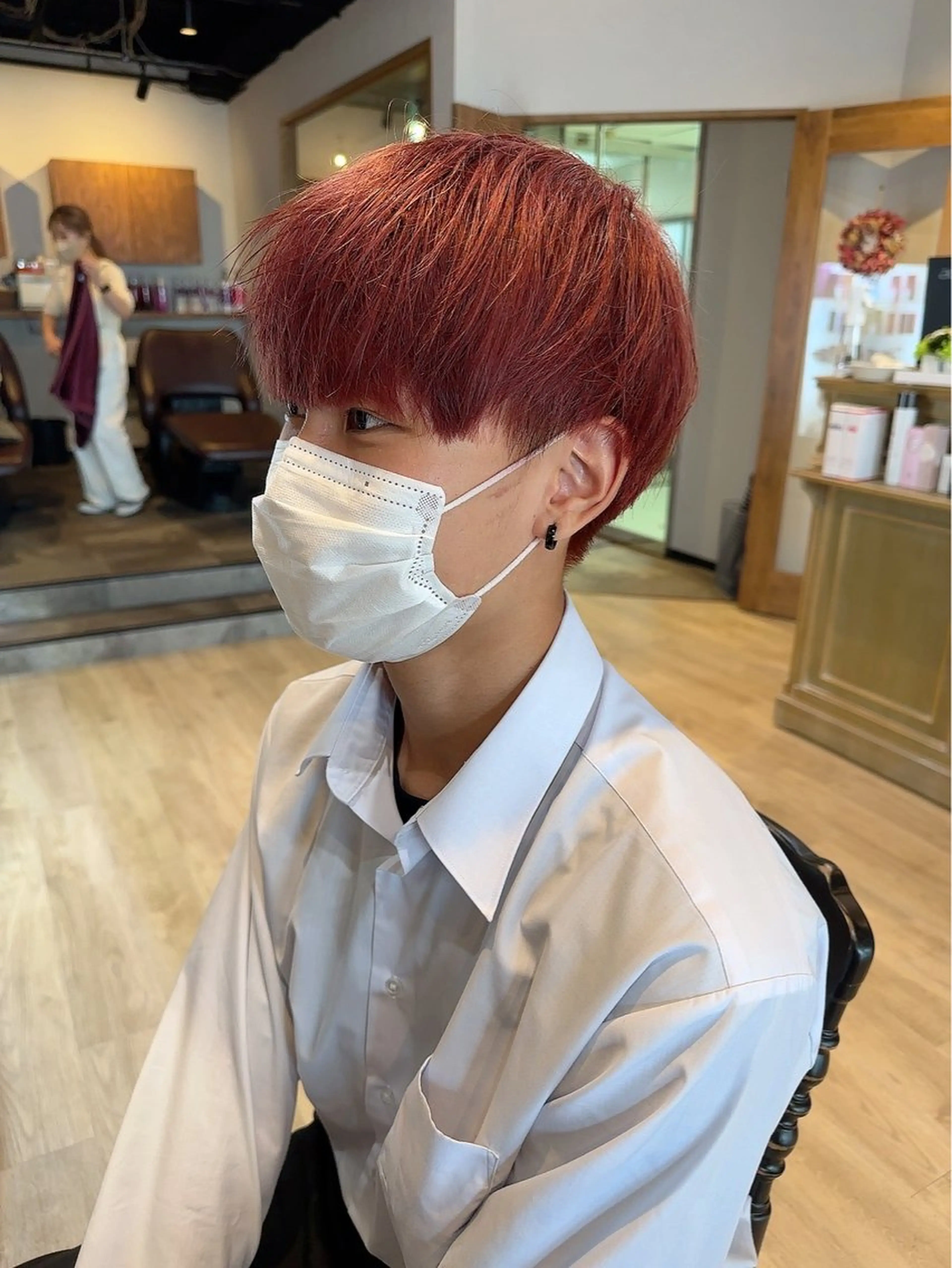 カラー メンズ 髪質改善&ストレート ✂︎鈴木青樹のヘアスタイル