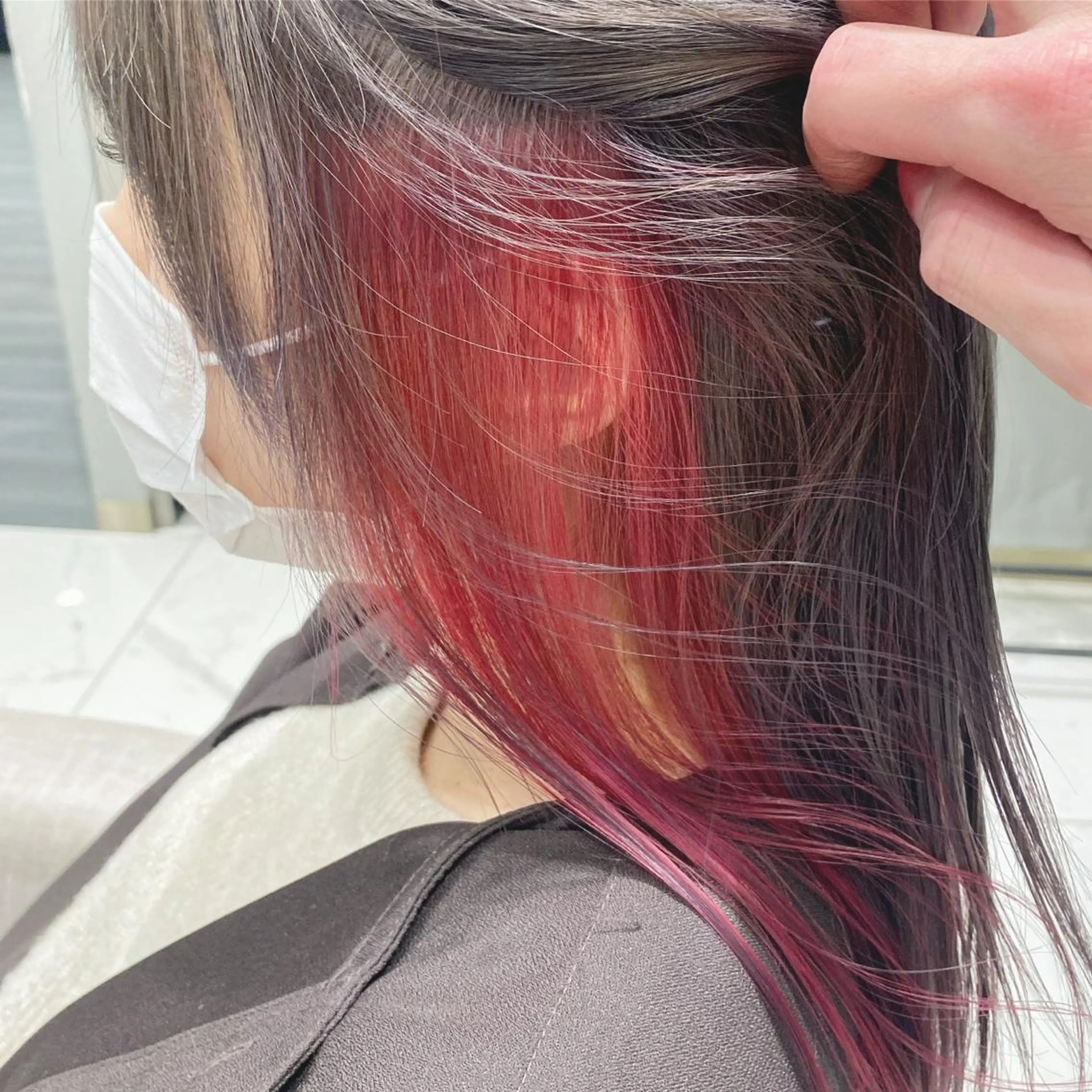 ミディアム カラー 磯田冬弥/ ブリーチメニューのヘアスタイル