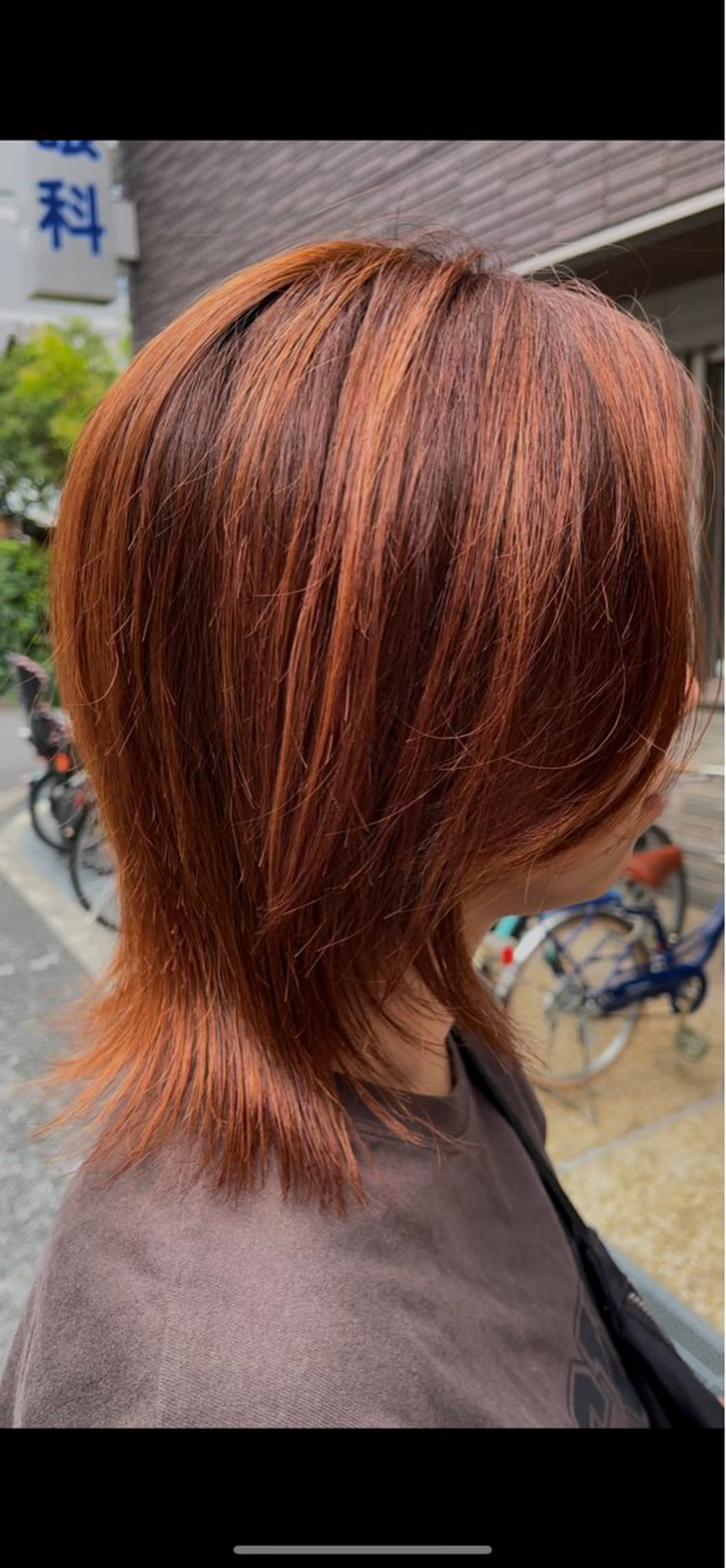 ミディアム ウルフカット カット ヘアカラー ゆうだい モデル募集中のヘアスタイル