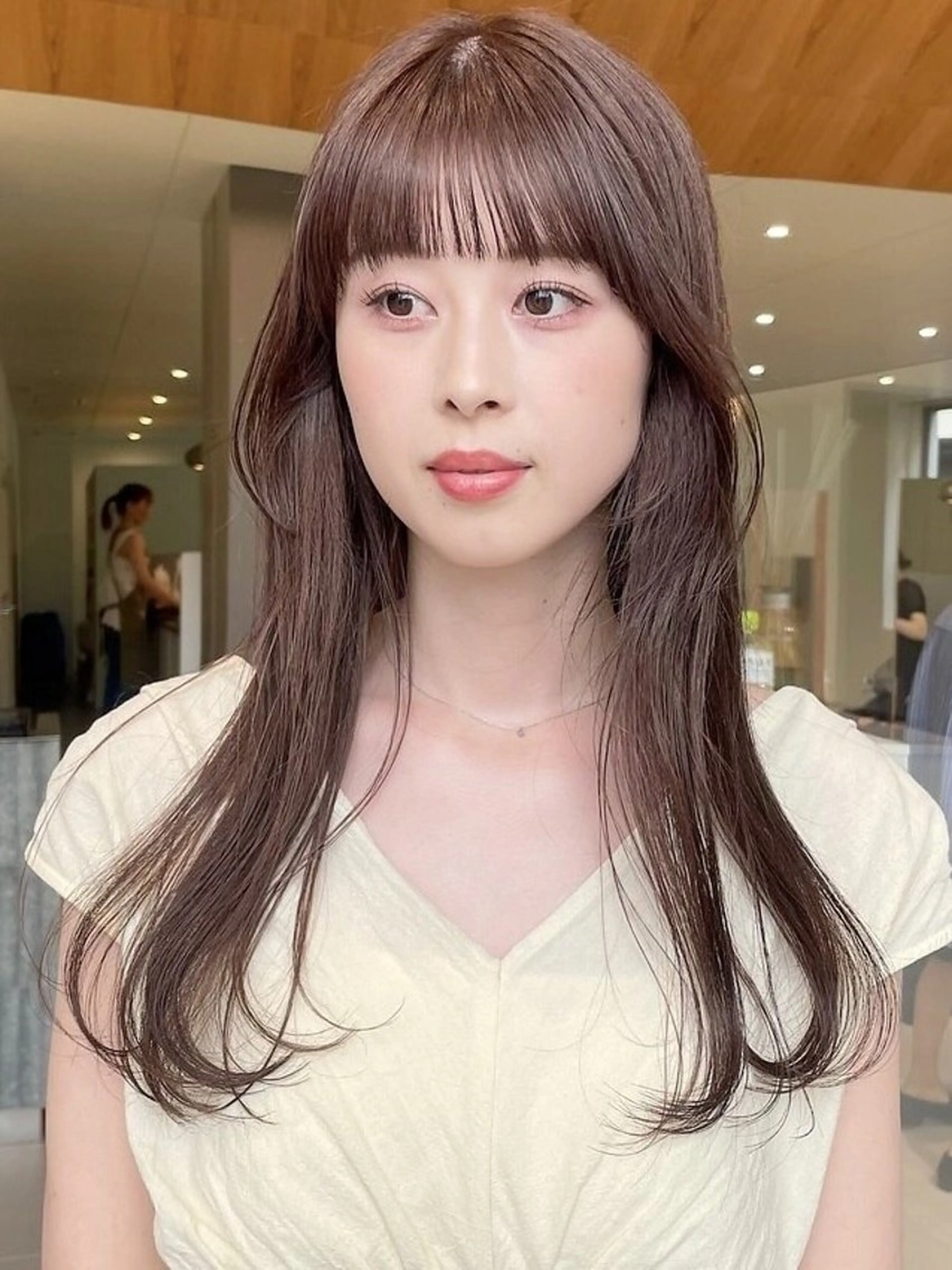 ロング カット ヘアカラー トリートメント 💡レイヤーカット/ 艶ブラウン松本隼人のヘアスタイル