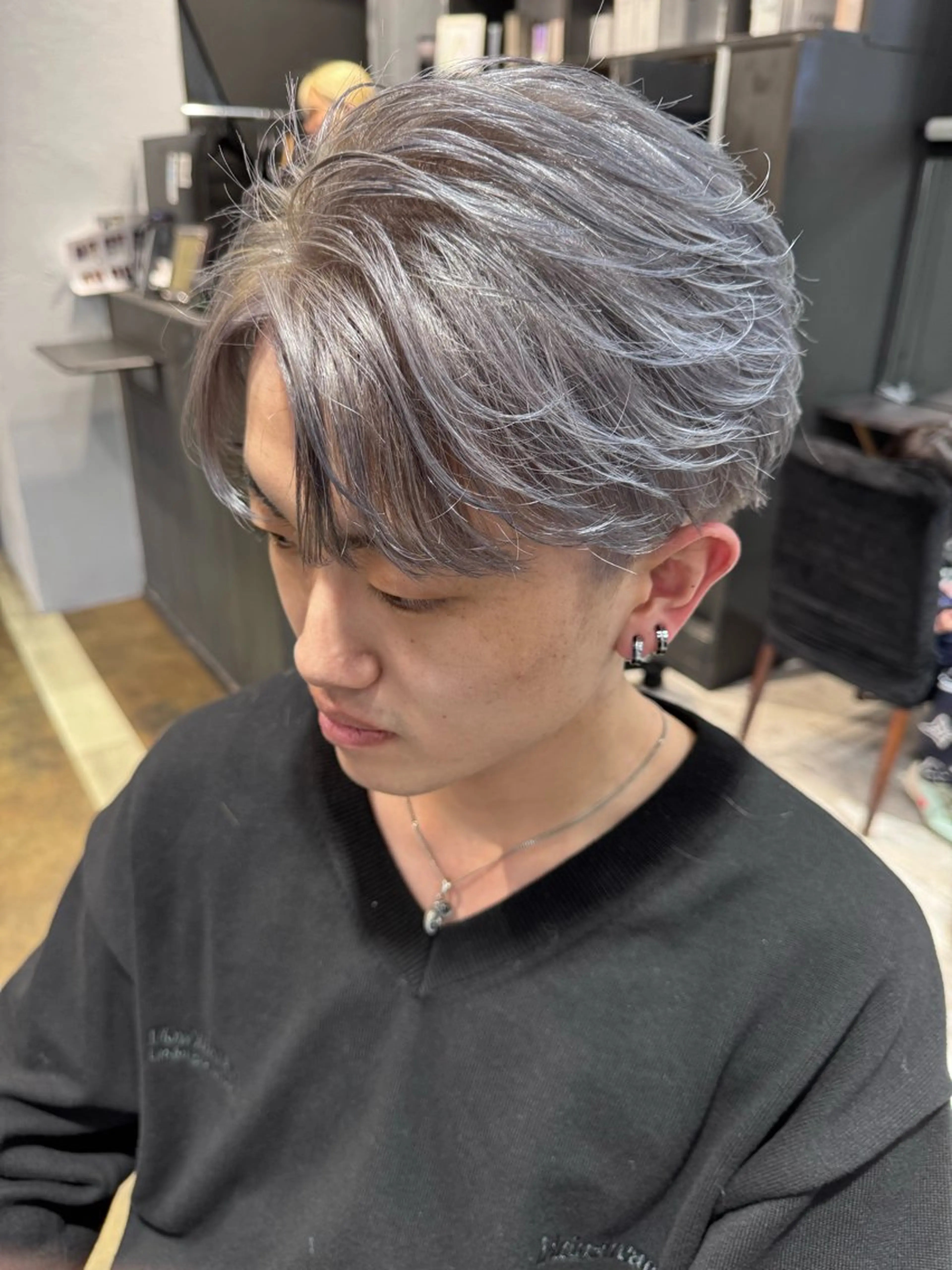 カラー メンズ dao/ミルクティー /ブラウン/ブロンドのヘアスタイル