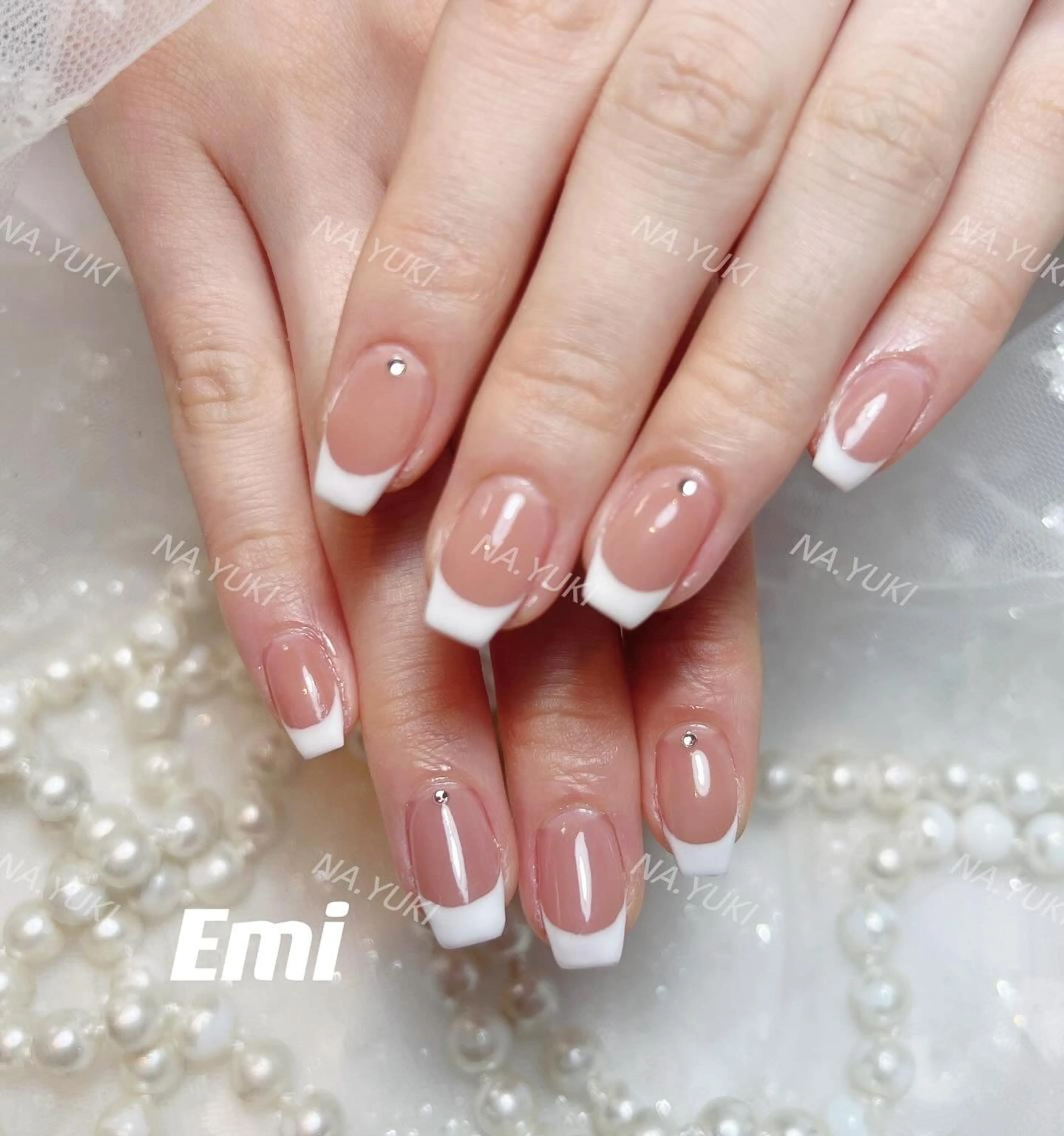 ネイル ストーンネイル ハンドネイル ハンドケア YUKI 💗 渋谷店のネイルデザイン