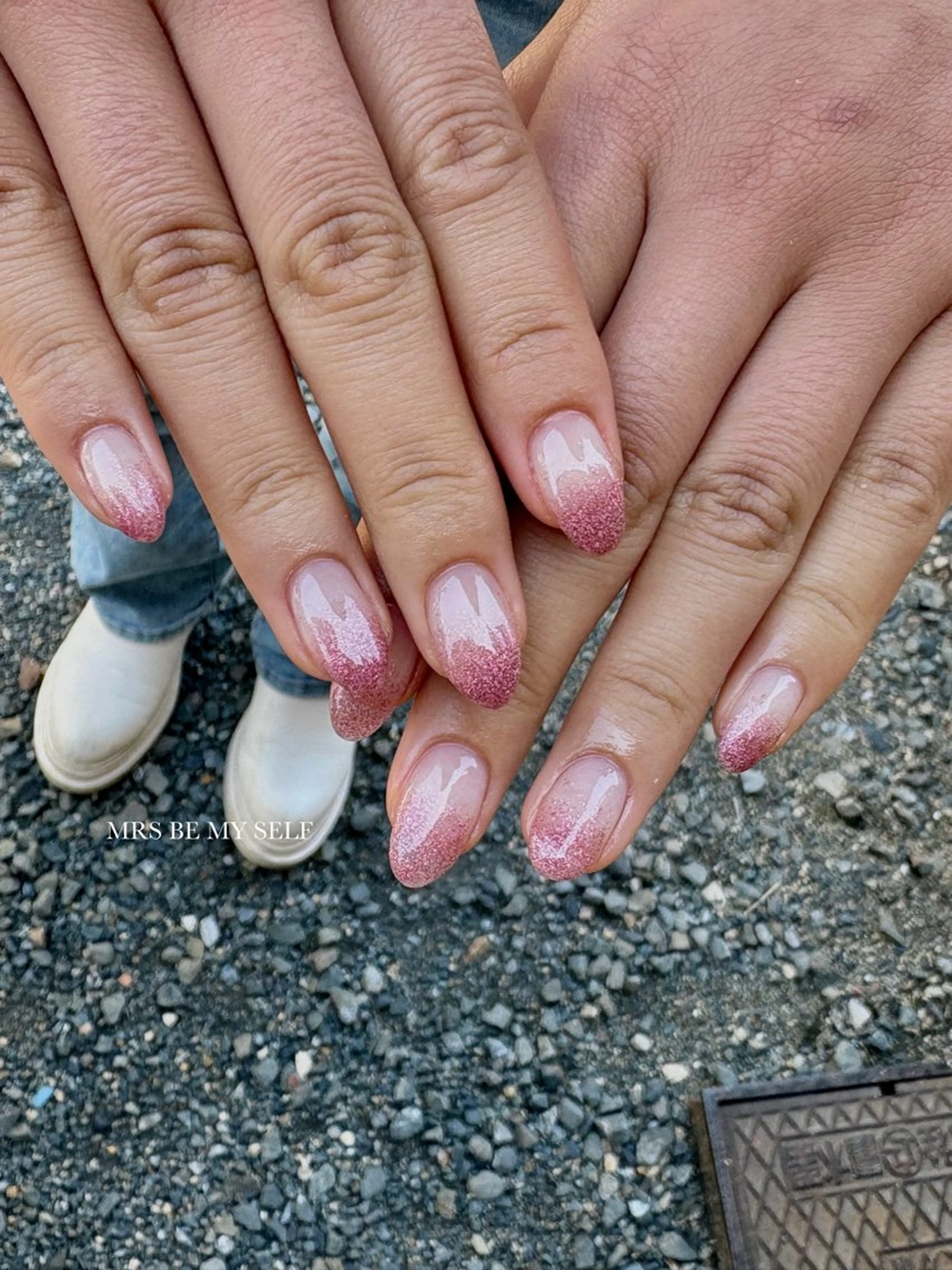 ネイル ラメ(グリッター) ピンク ハンドネイル MRS/ miyu🎀のネイルデザイン