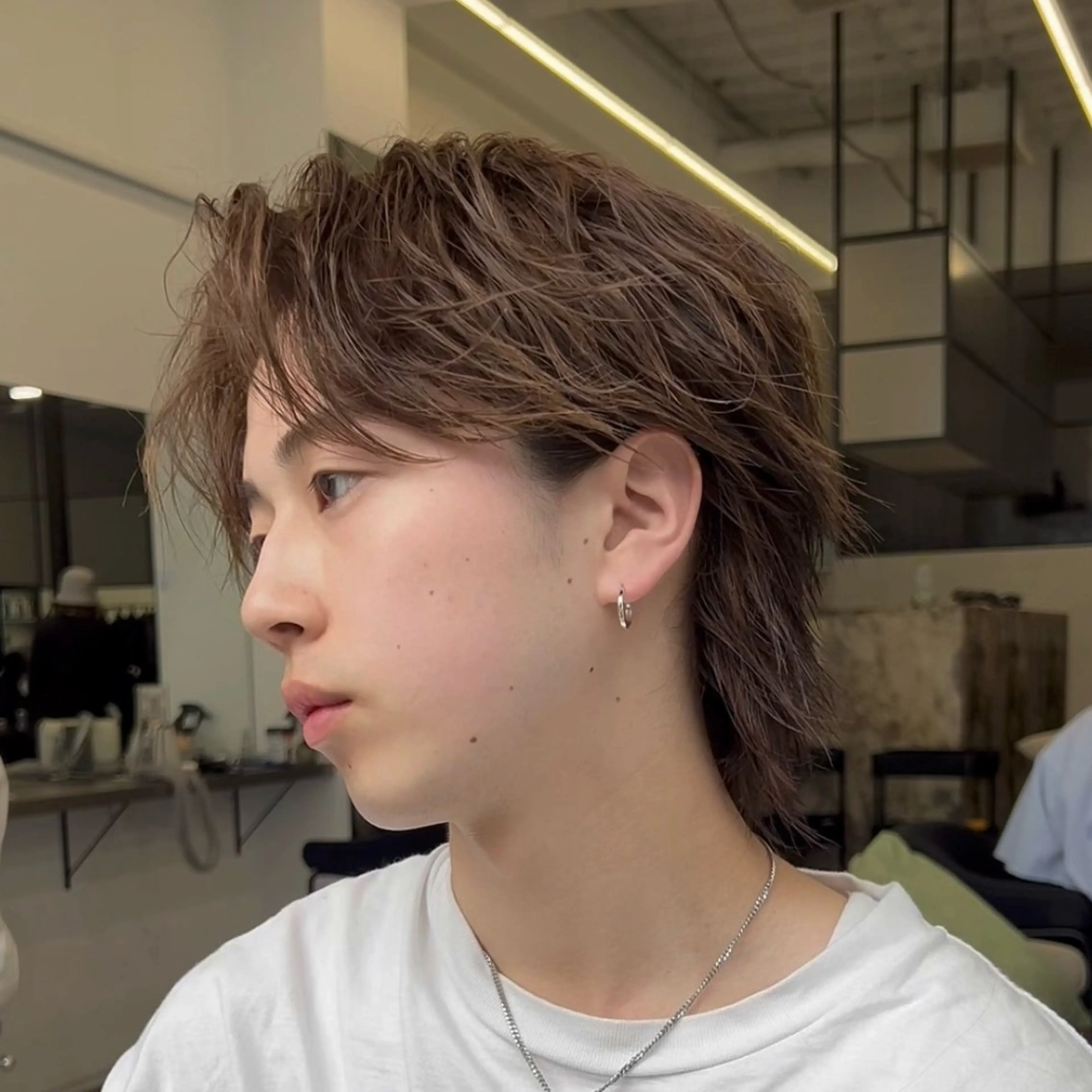 パーマ メンズ カット ⭐️朝楽ボブパーマ ⭐️かえでのヘアスタイル