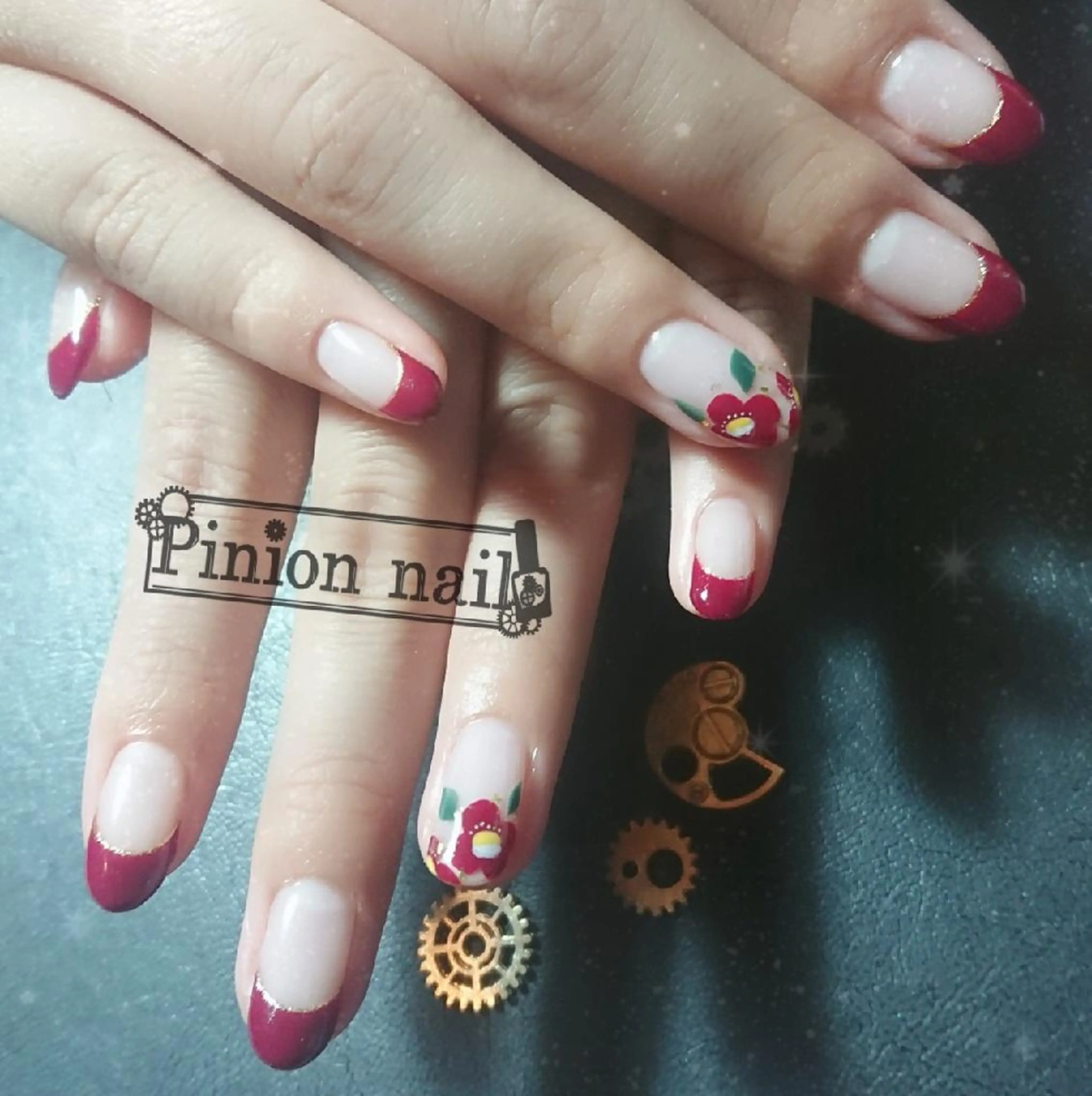 ネイル フレンチネイル 【推し活応援サロン】 Mea nuiのネイルデザイン