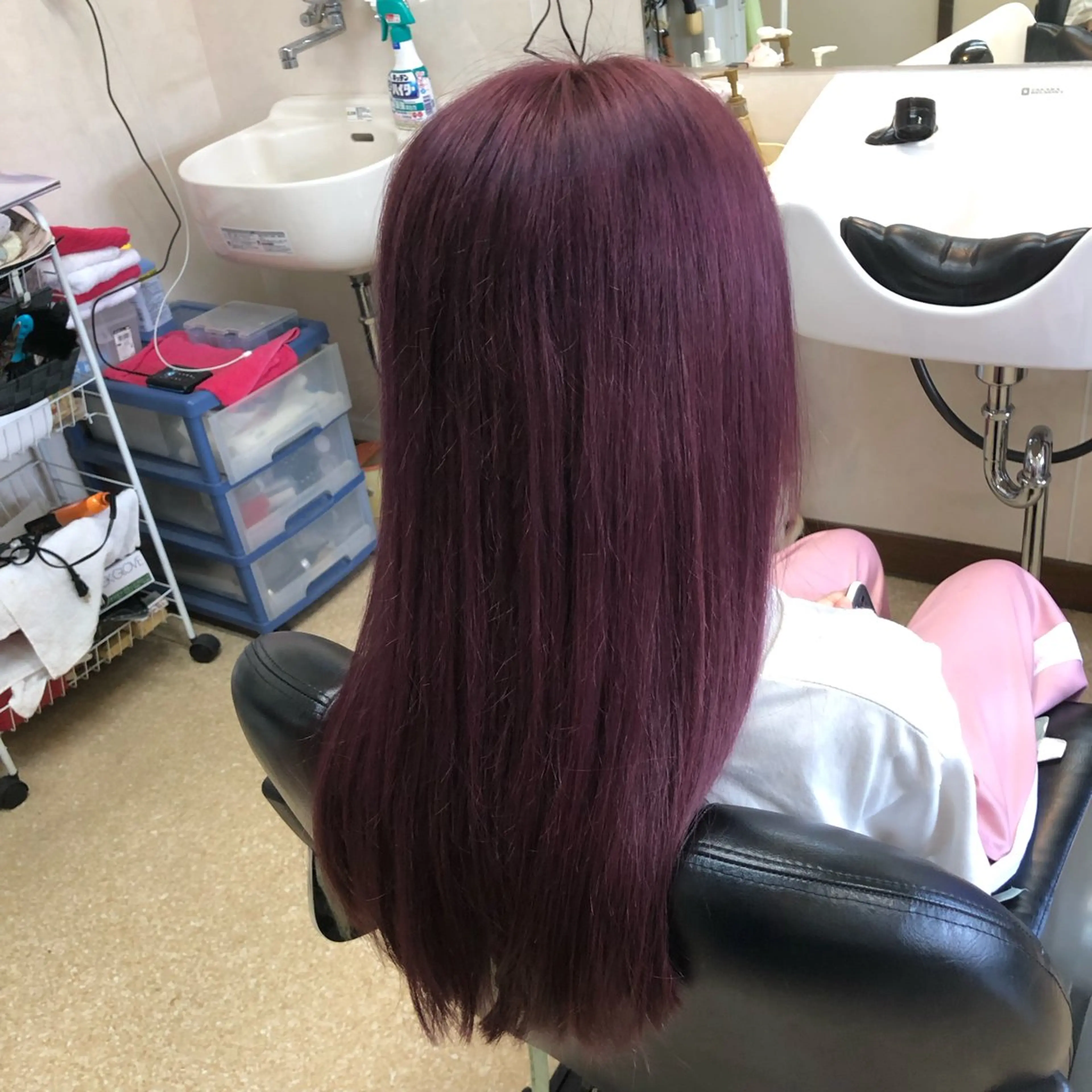 ロング カラー ブリーチ 石塚 浩のヘアスタイル