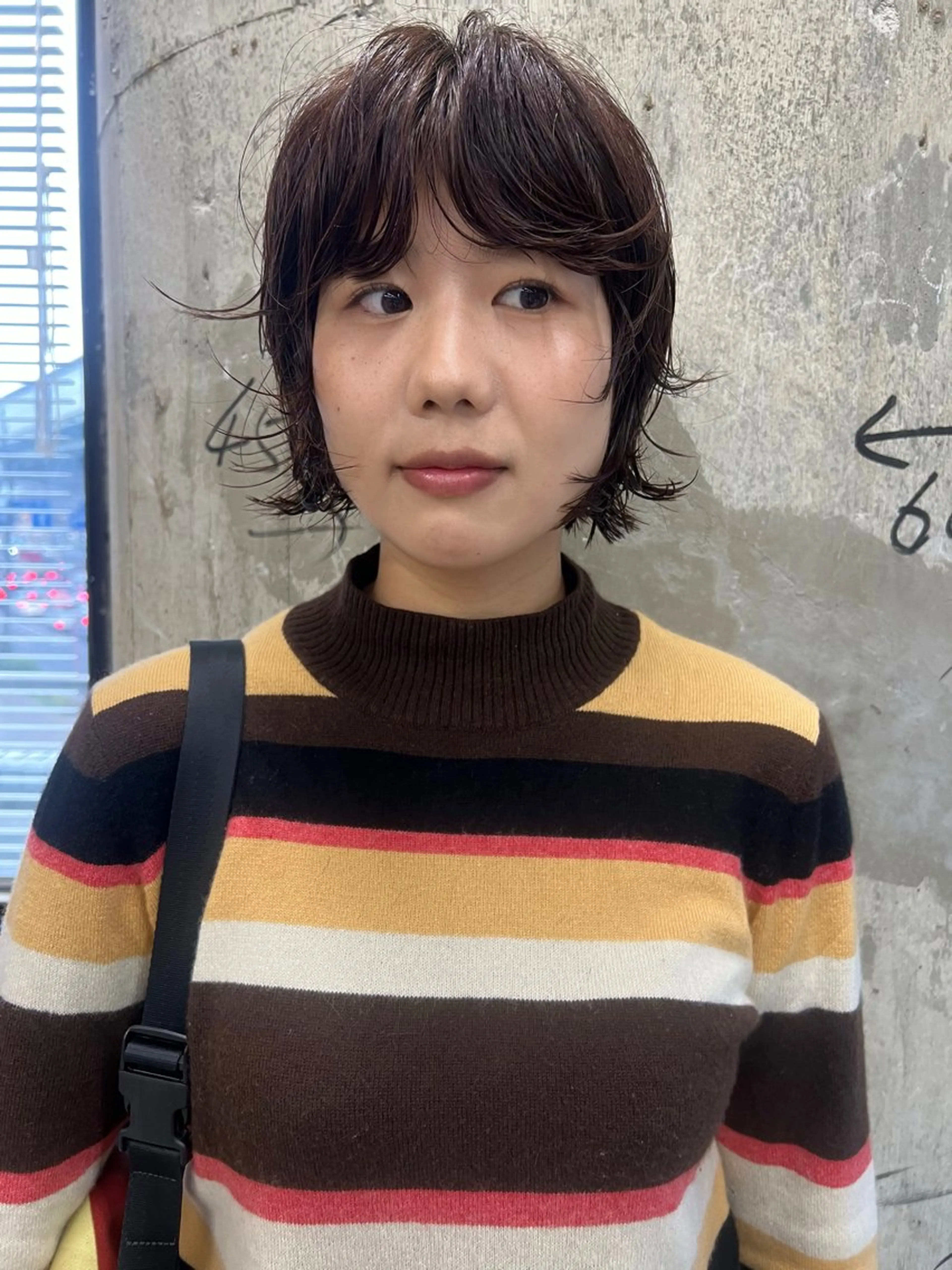 ショート パーマ ヘアカラー yu  /透明感カラ ー/ボブ/caseyのヘアスタイル