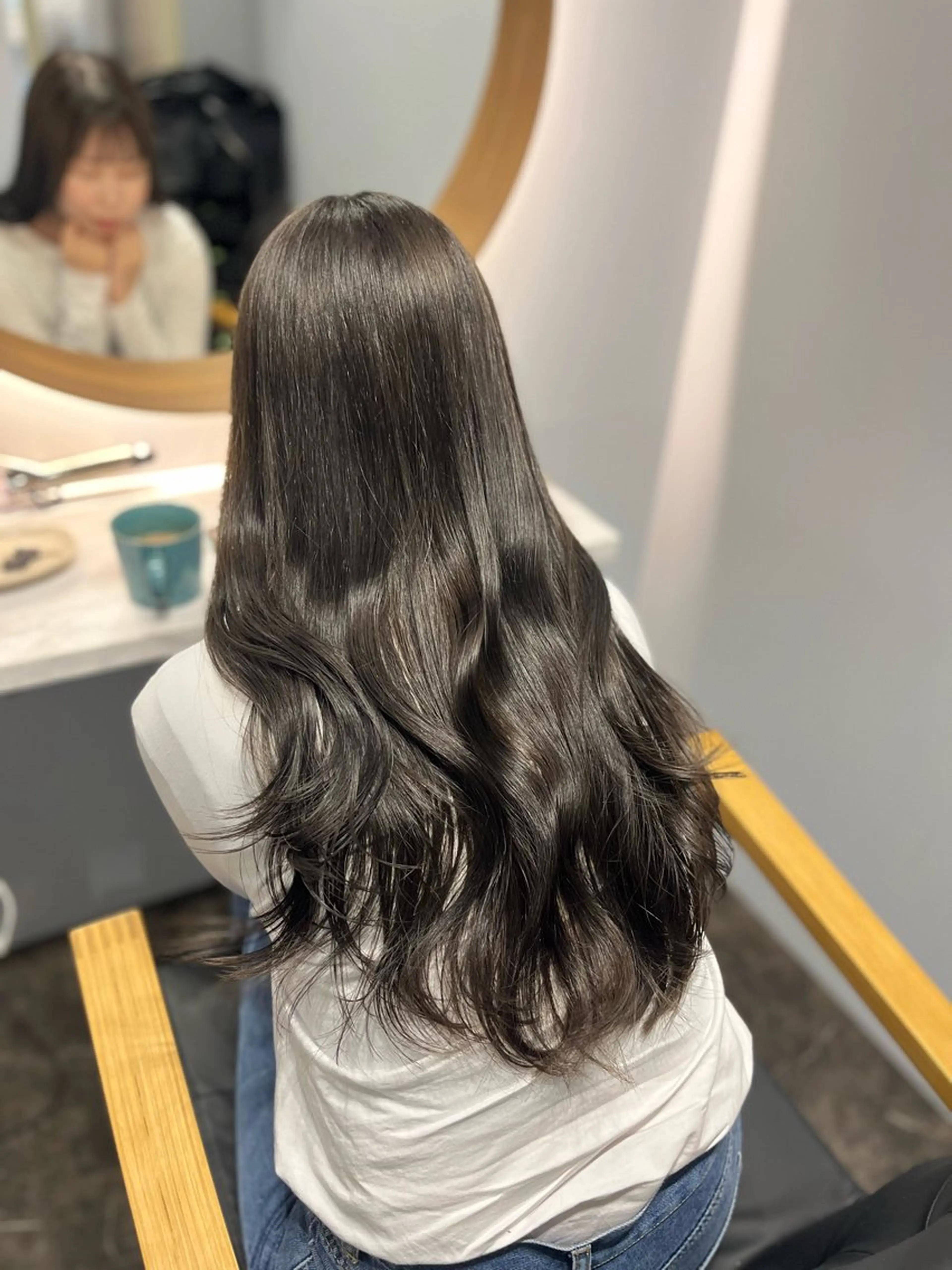 セミロング 髪質改善/韓国ヘア/ 赤み消し/sahoのヘアスタイル